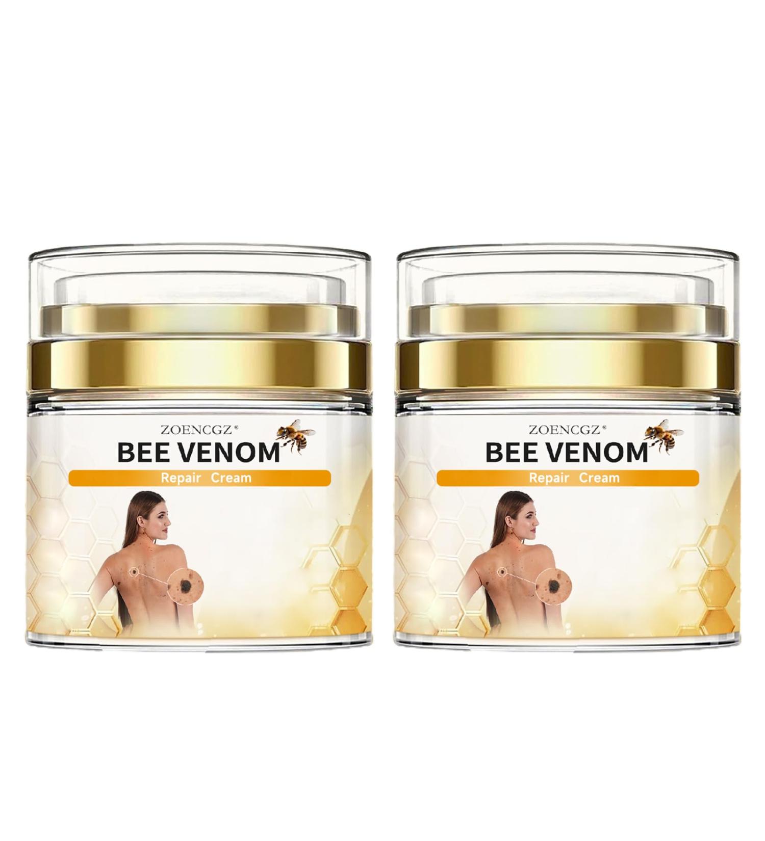 Bee Venom Repair Cream Professional Bee Venom Cream Removespots for Women Cream Hydrating & Moisturizing for All Skin Types and Body Areas(2Bottle) 1 Fl Oz (Pack of 1) - Buy Online on GoSupps.com