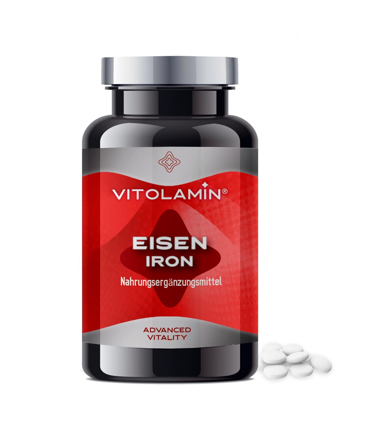 Serra Pamies Laboratories Vitolamin Iron 180 natural tablets contributes to energy metabolism and reduces fatigue and fatigue - Buy Online on GoSupps.com