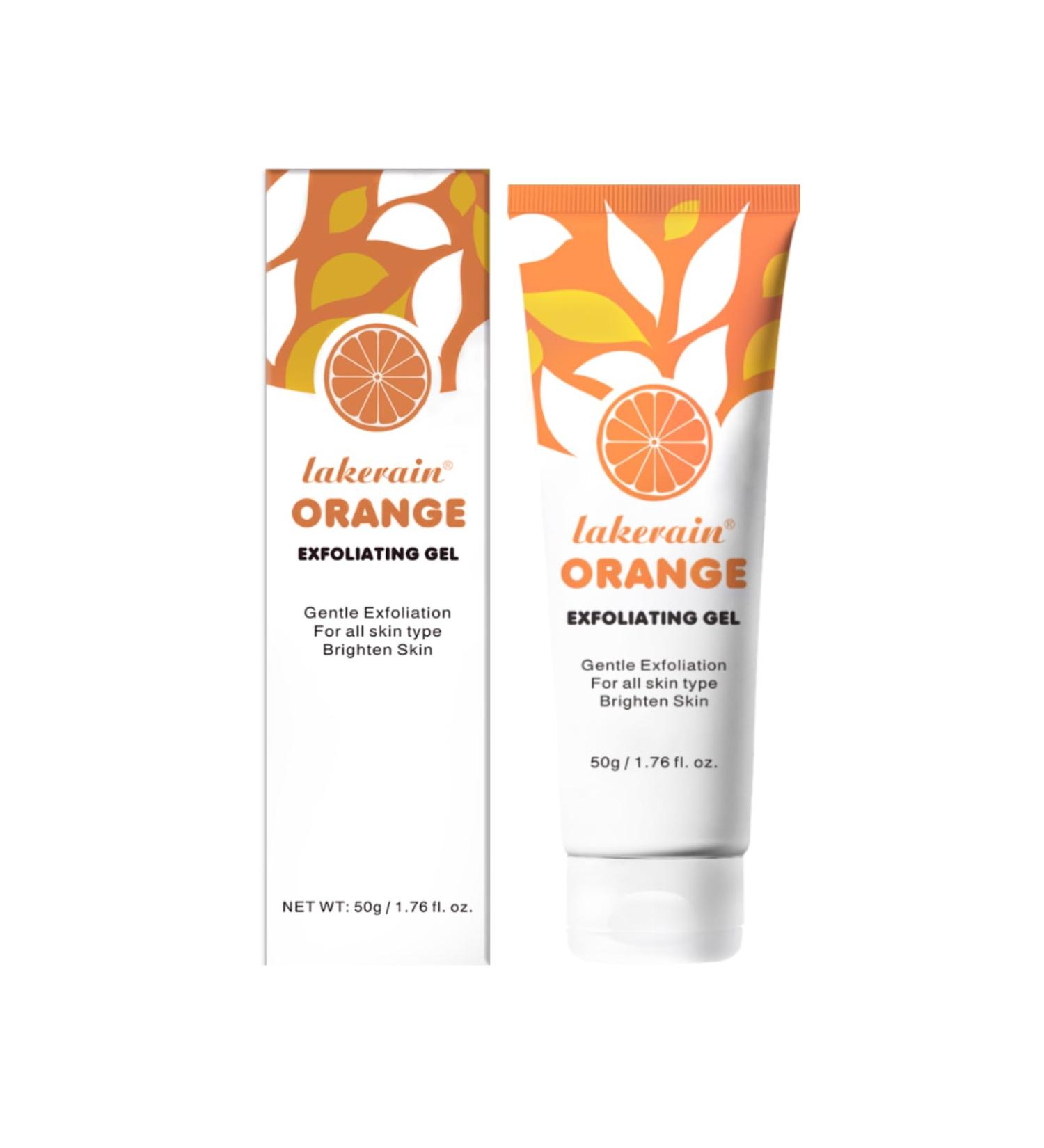 Natural Orange Exfoliating Gel Scrub | Deep Cleansing Face & Body Exfoliator - 1.76 fl oz - Buy Online on GoSupps.com