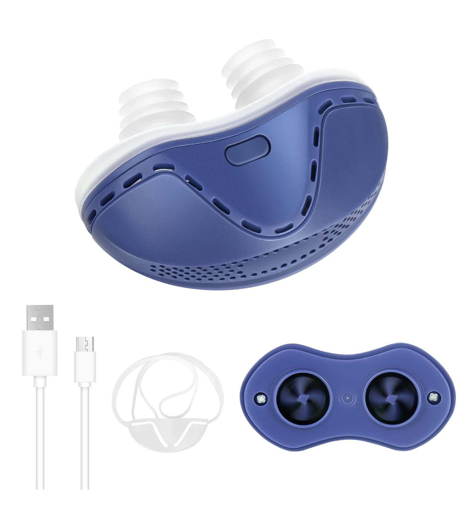 ROOHO Adjustable Electric Anti Snoring Device - Stop Snoring Solution for Men and Women - Nasal Dilator Nose Vents Plugs - Buy Online on GoSupps.com