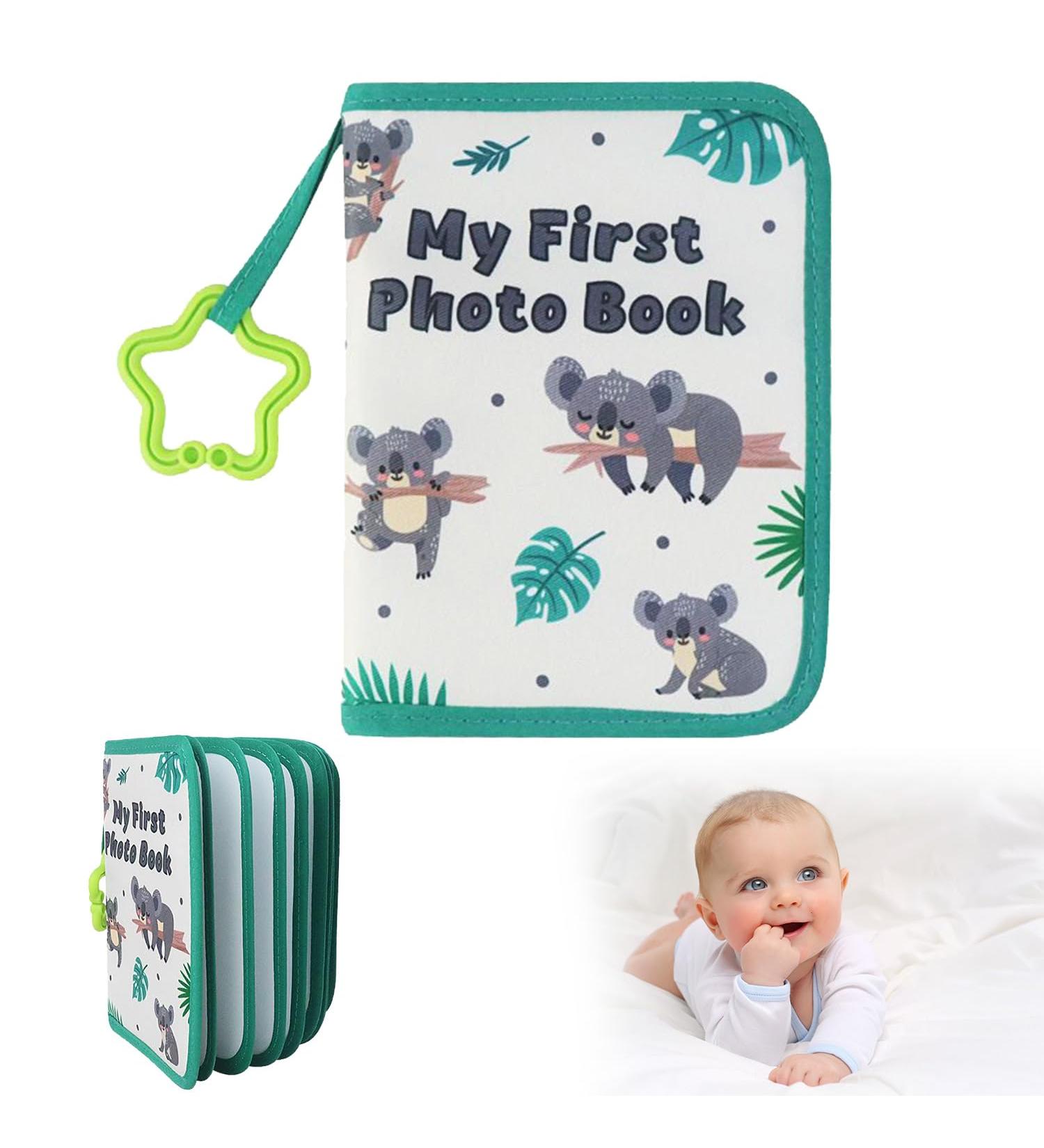 Baby Photo Albums | Soft Fabric Remembrance Book for Newborns | Record 17 Photos 4x6 Inches | Perfect Infant Keepsake - Buy Online on GoSupps.com