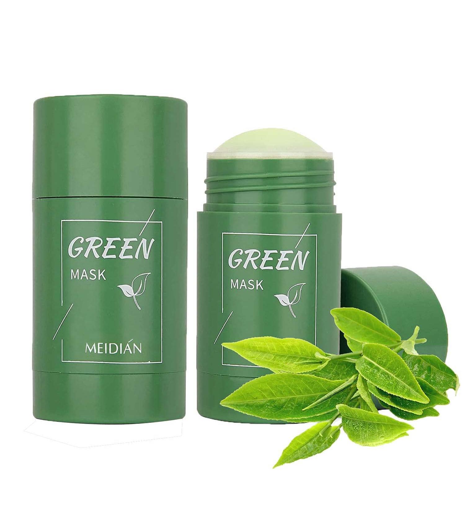 Green Tea Mask Stick for Face - Blackhead Remover with Green Tea Extract - 2 Pack for Deep Pore Cleansing and Skin Brightening - Suitable for All Skin Types - Men and Women - Buy Online on GoSupps.com