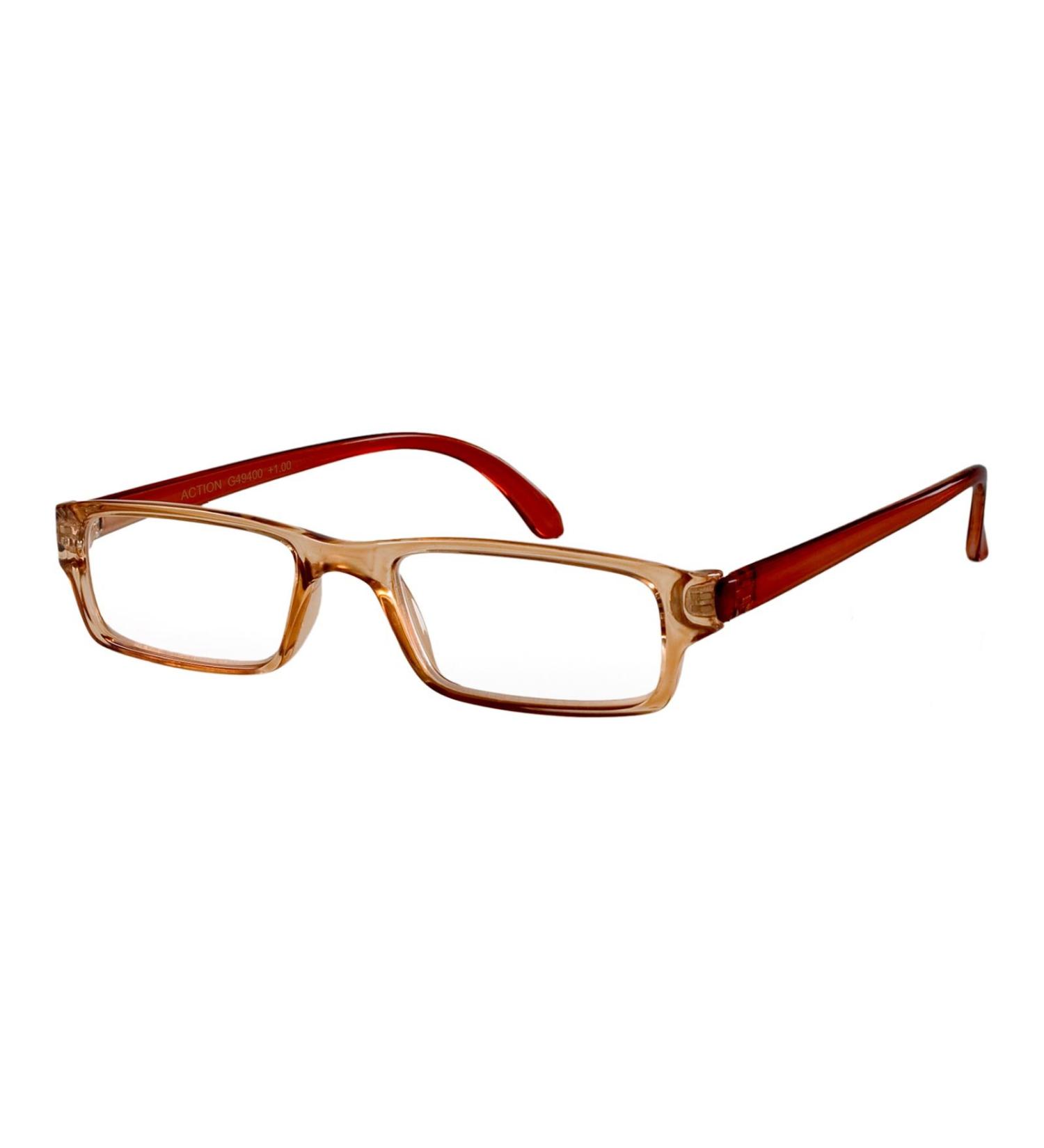 I NEED YOU reading glasses Action SPH: 2.00 Color: brown-crystal 1 piece