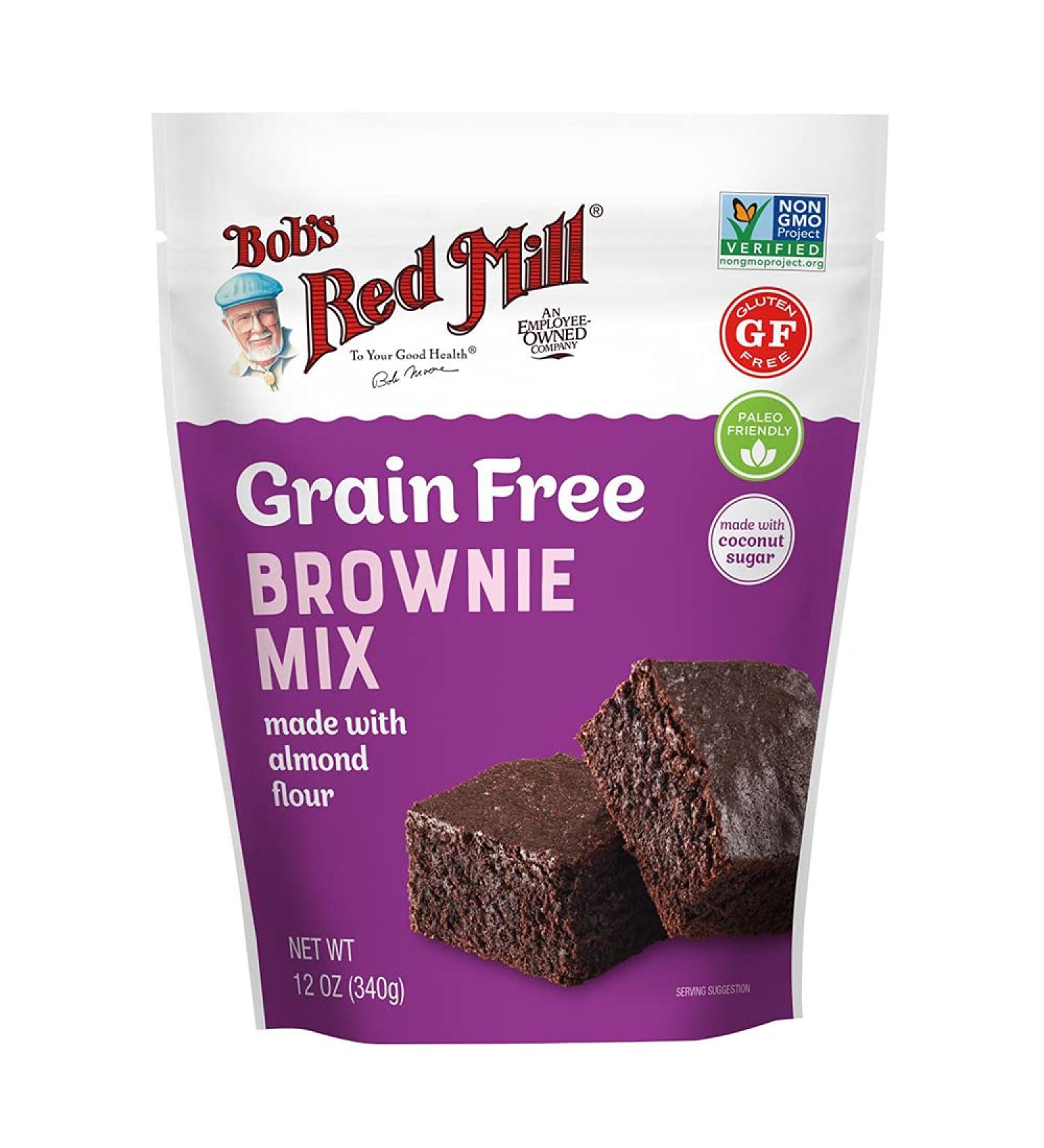 Bob's Red Mill Almond Flour Brownie Mix - Grain Free 12 oz (340 g) - Buy Online on GoSupps.com
