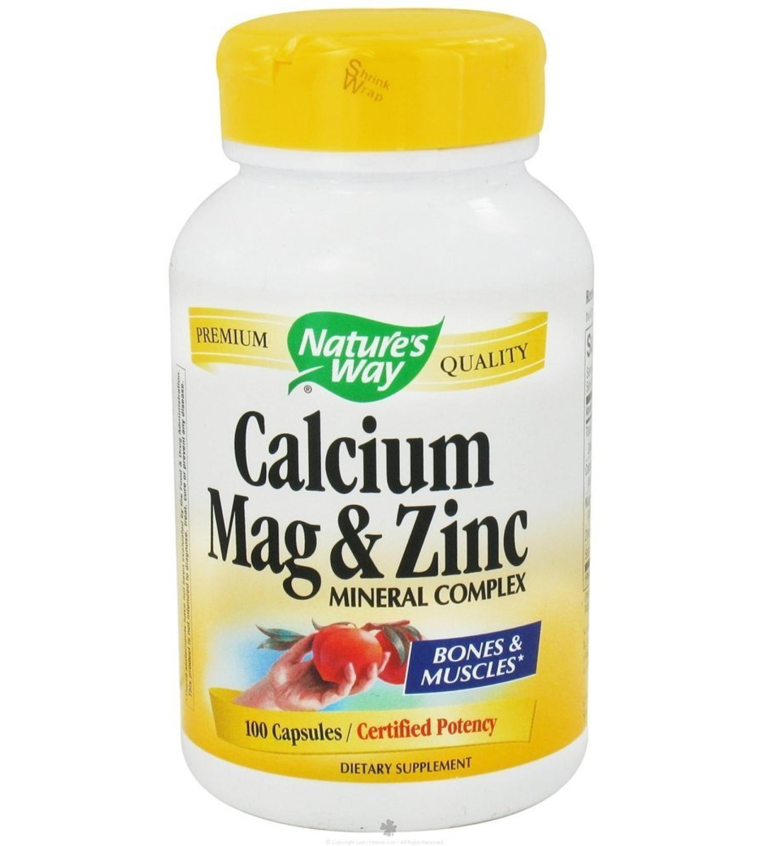 Nature'S Way Calcium Magnesium & Zinc 100 Cap