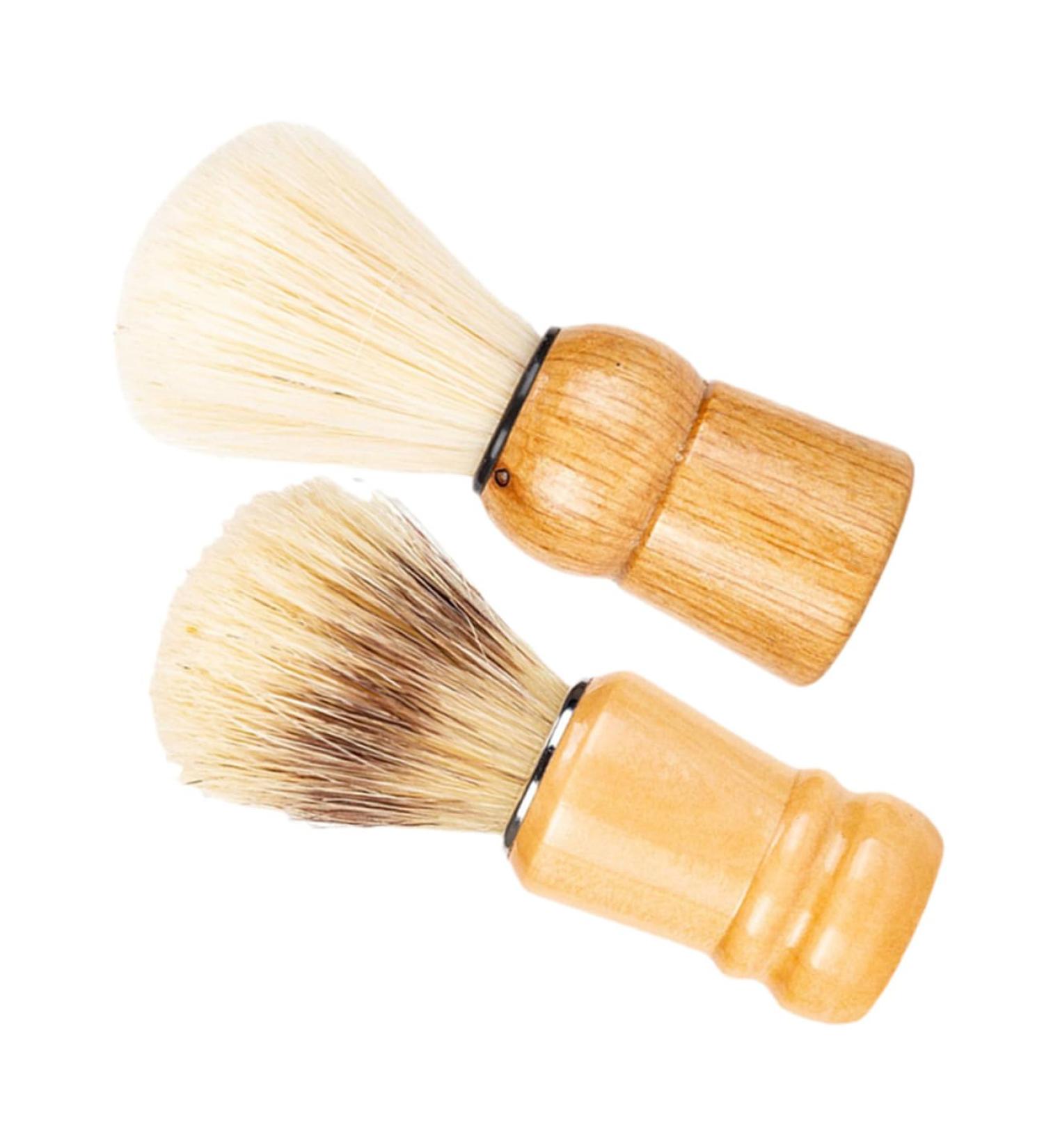 Buy Healeeved 2-in-1 Men's Shaving Brush & Razor - Perfect Beauty Gift for Travel | Wooden Handle & Nylon Wool - Buy Online on GoSupps.com