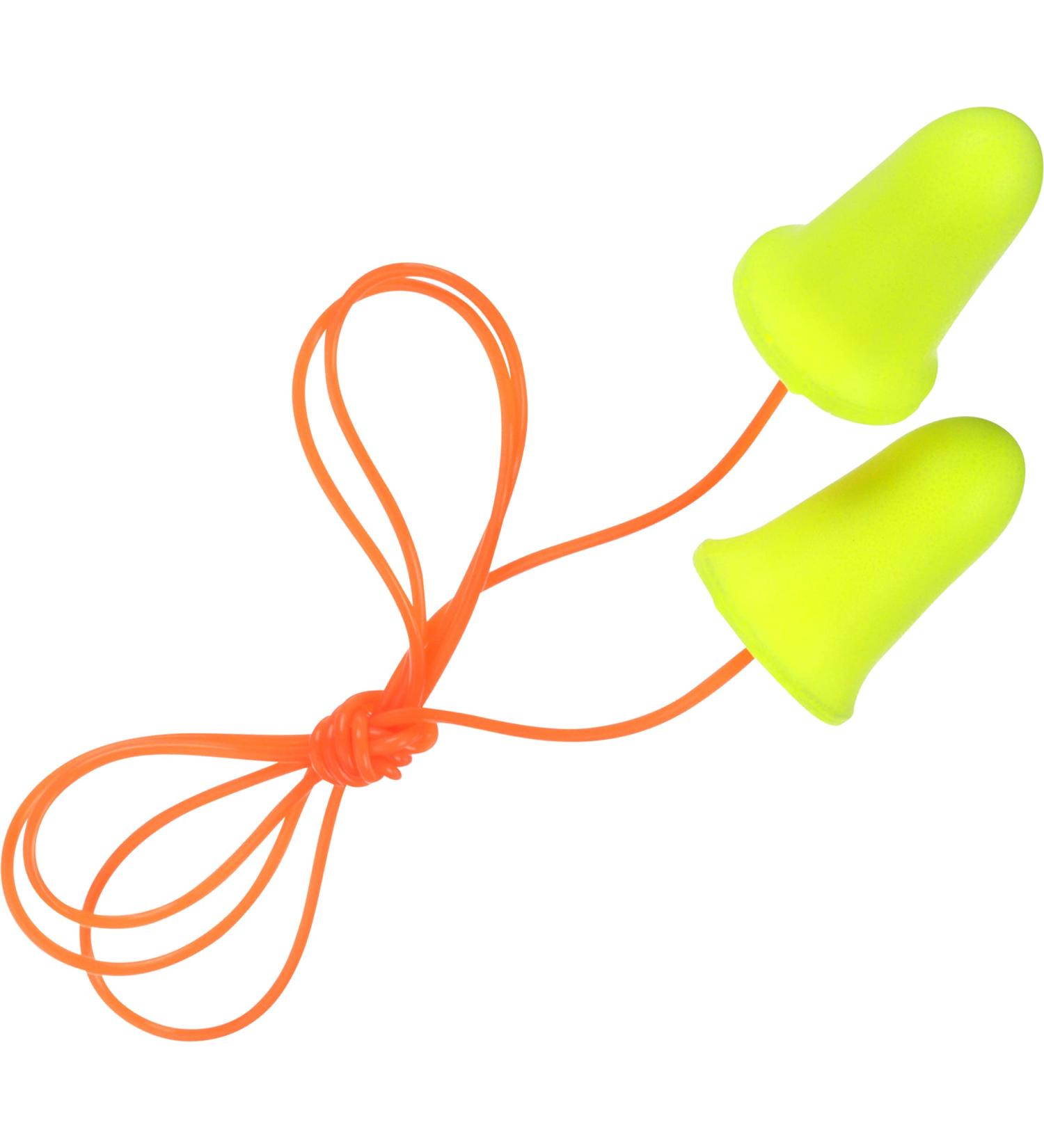 3M Ear Plugs 200/Box - E-A-Rsoft FX 312-1260 Corded Disposable Foam with NRR 33 for Drilling Grinding Machining & More - Buy Online on GoSupps.com
