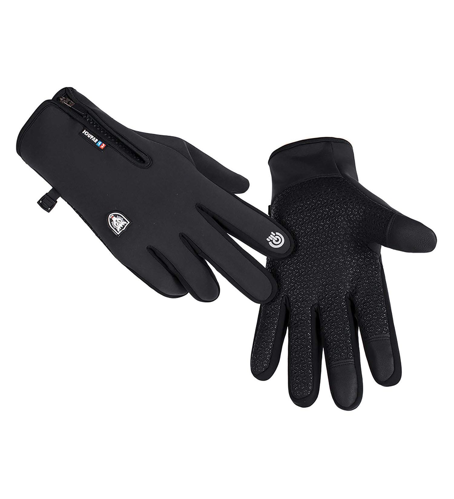 GORELOX Winter Gloves - Unisex Cold Weather Thermal Glove for Cycling, Running, Driving - Windproof, Water Resistant, Touch Screen Compatible - Black (Large) - Buy Online on GoSupps.com