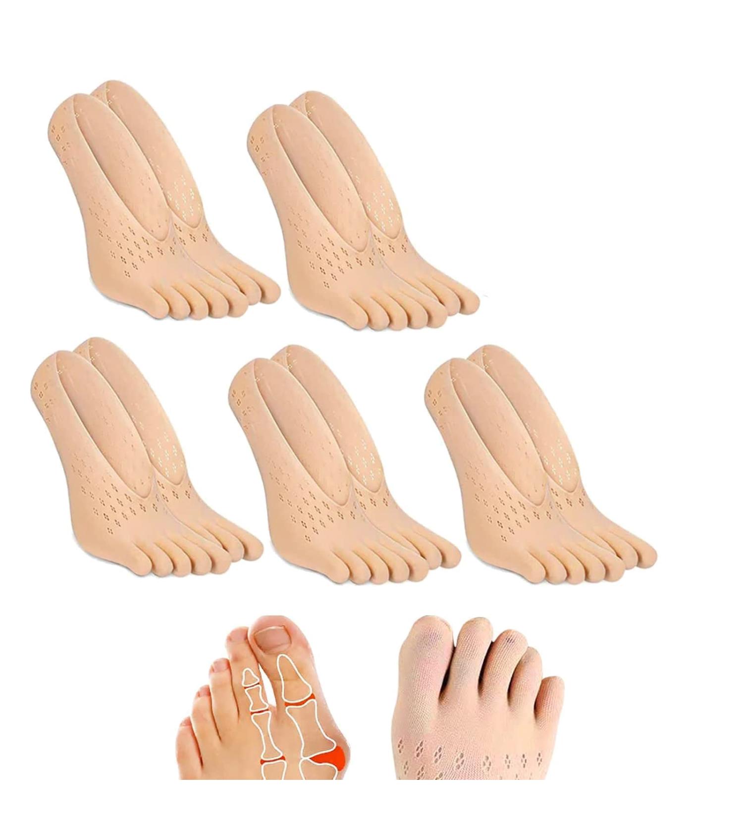 Sofeet Bunion Relief Socks - Projoint Antibunions Health Sock | Toe Alignment & Orthopedic Compression Support - Beige (Size 5) - Buy Online on GoSupps.com