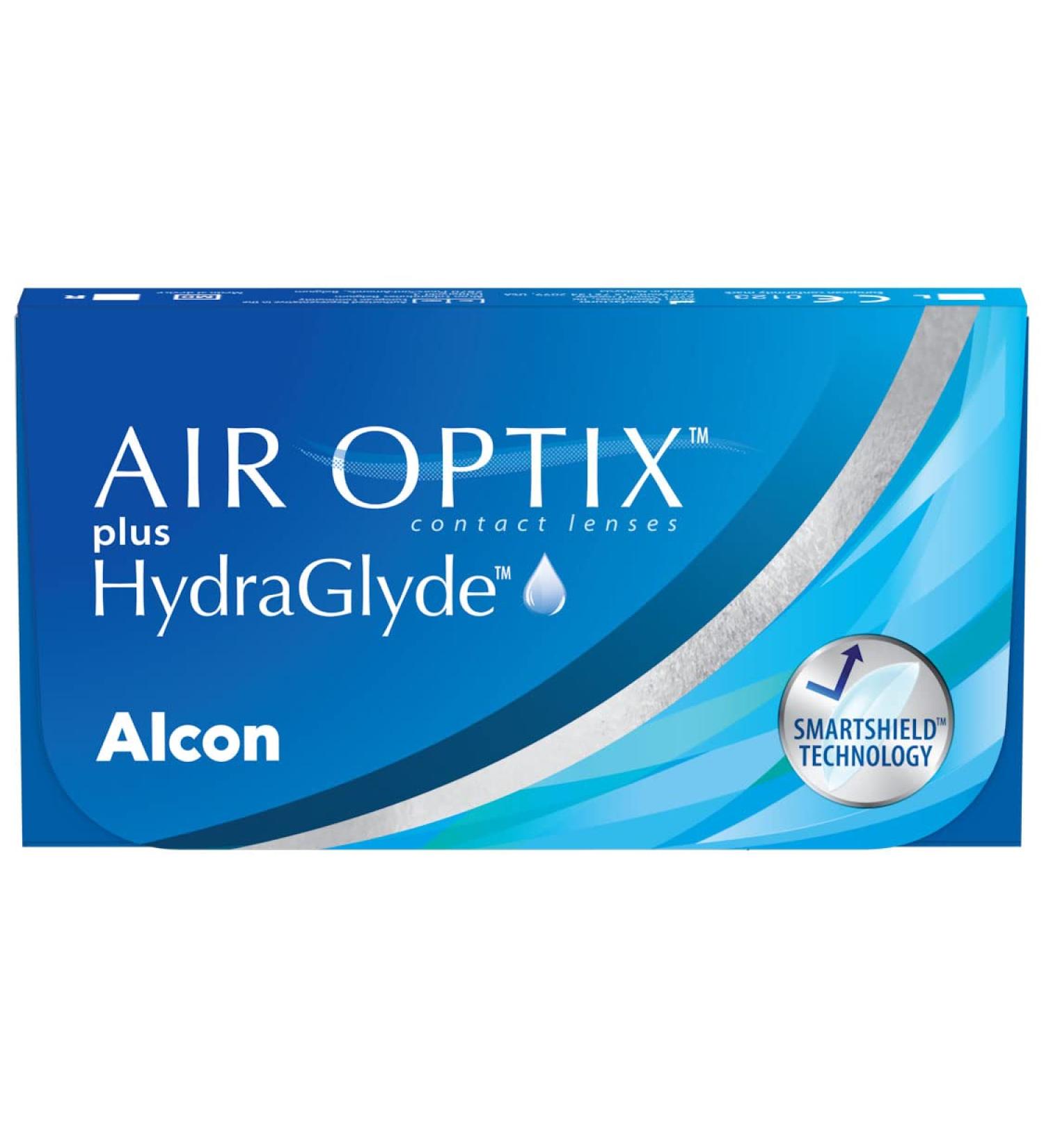 Air Optix Plus HydraGlyde Monthly Lenses - 3 Pack | BC 8.6 mm Dia 14.2 mm -6.5 Diopters | International Shipping Available - Buy Online on GoSupps.com