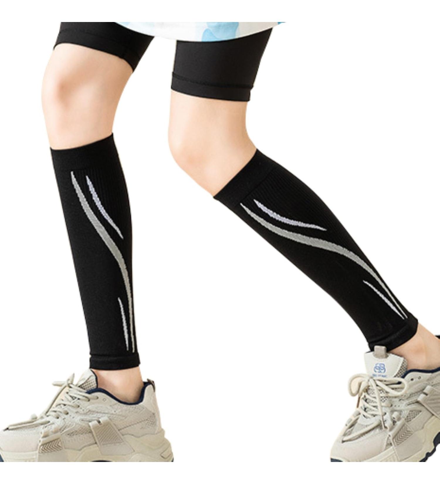 Calf Compression Sleeve for Men & Women - Pain Relief Muscle Recovery Shin Splints & Varicose Veins - L/XL Black - Buy Online on GoSupps.com