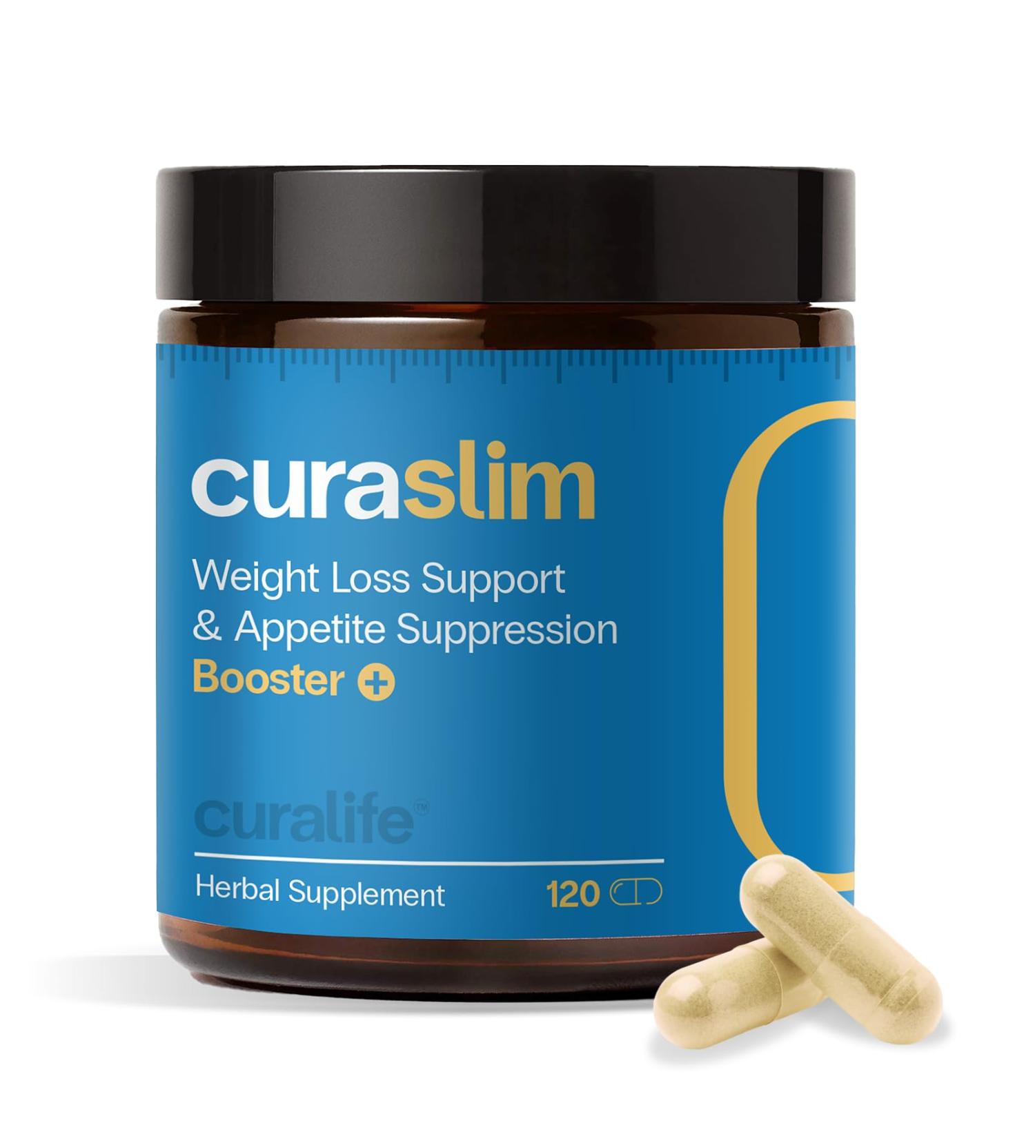 Curaslim Weight Loss Supplement | 10 Natural Ingredients Berberine 5HTP Chromium Saffron | Appetite Suppressant Metabolism Booster Energy Support | 120 Capsules Classic 120 Count (Pack of 1) - Buy Online on GoSupps.com