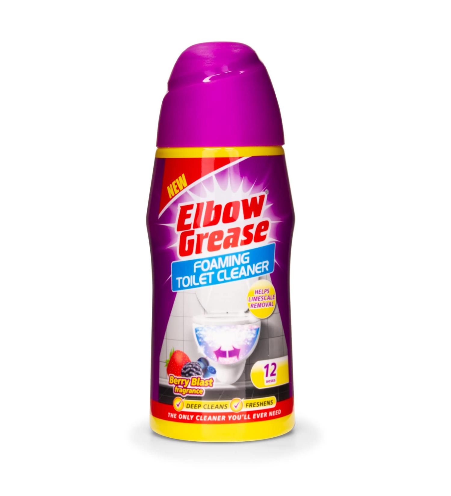 Elbow Grease Foaming Toilet Cleaner Deep Cleaning Action Berry Blast Fragrance 500 G - Buy Online on GoSupps.com