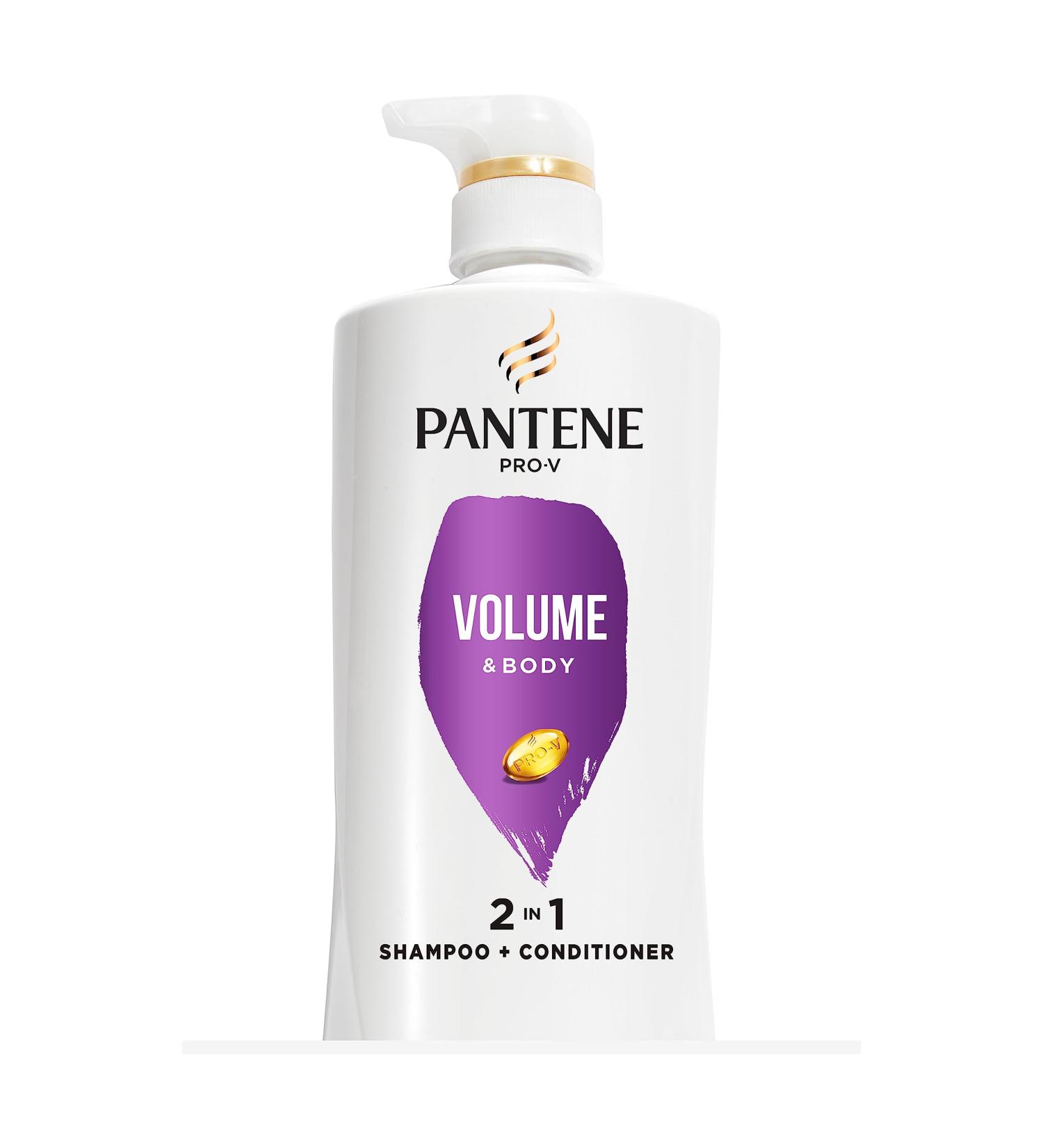 Buy Pantene Pro-V Volume & Body 2 in 1 Shampoo & Conditioner - 17.9 fl oz Pump Bottle | International Shipping Available - Buy Online on GoSupps.com