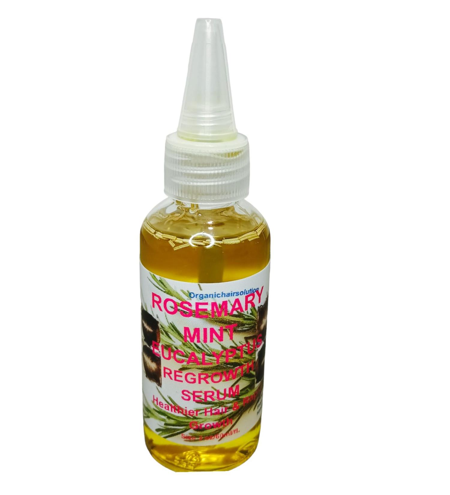 Rosemary Mint Eucalyptus Hair Oil | Thicker Longer & Fuller Hair | Nourishes Split Ends & Dry Scalp - 2 fl oz - Buy Online on GoSupps.com