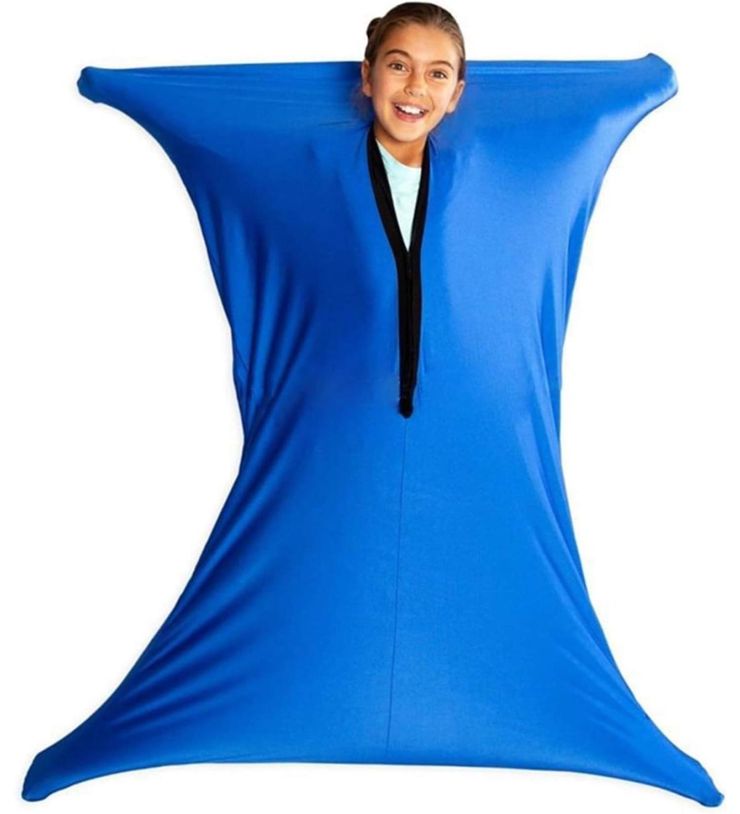 BANTASE Premium Body Sock For Kids Safe Sensory Sox Stretchy Body Socks Full-body Wrap For Ages 3-18 Years For Kids Relieve Stress Hyposensitivity Sensory Processing Autism (Color : Blau Size : M) M Blau - Buy Online on GoSupps.com