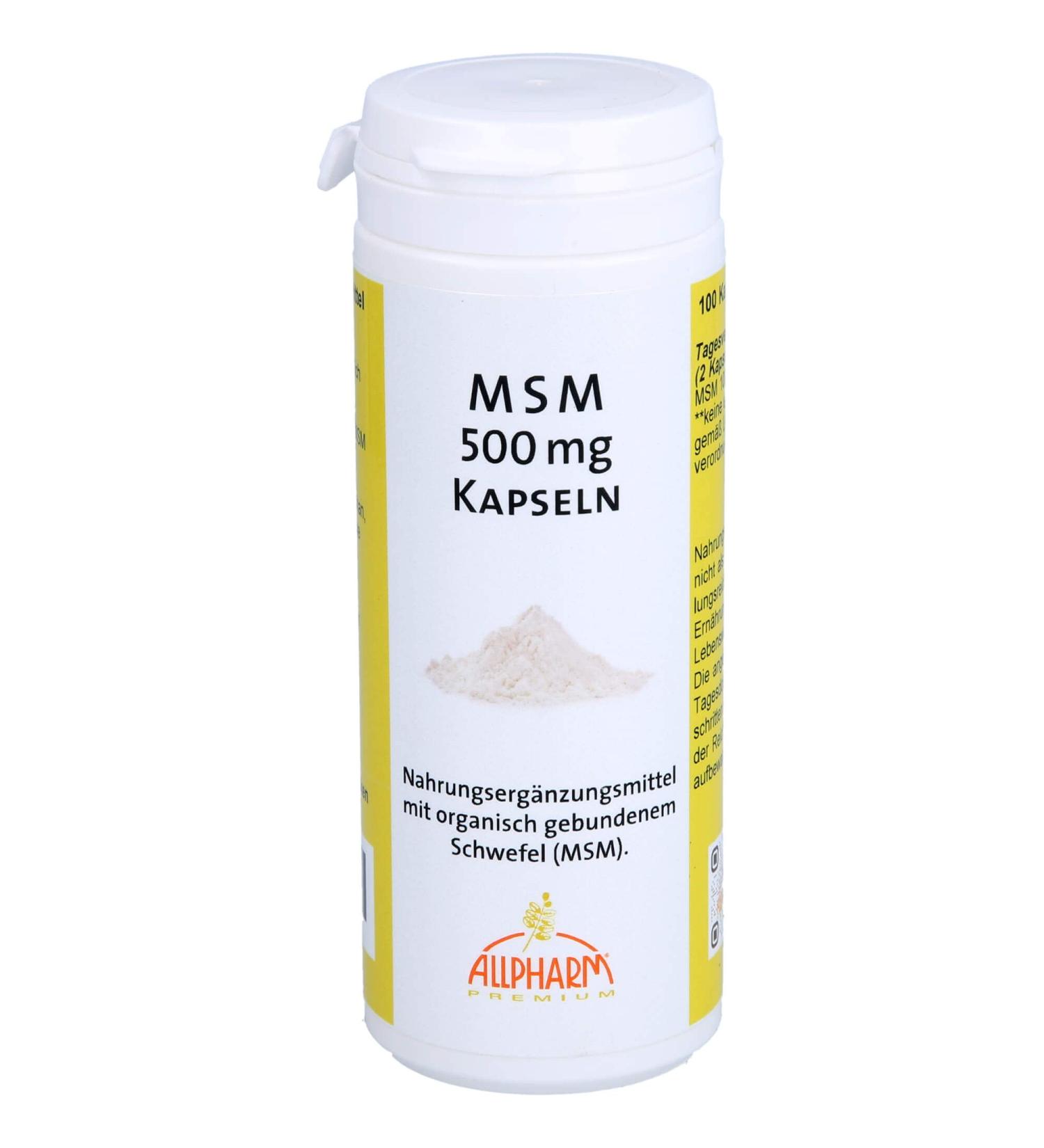 MSM capsules 500 mg