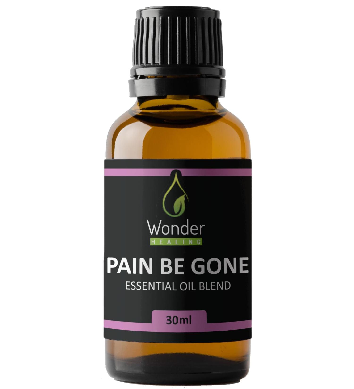 Pain Be Gone Essential Oil All-Natural Oil (comparable to Panaway) Made with Clove Helichrysum Peppermint and Wintergreen with High Success Rate by Wonder Healing (30 ml / 1 oz) - Buy Online on GoSupps.com