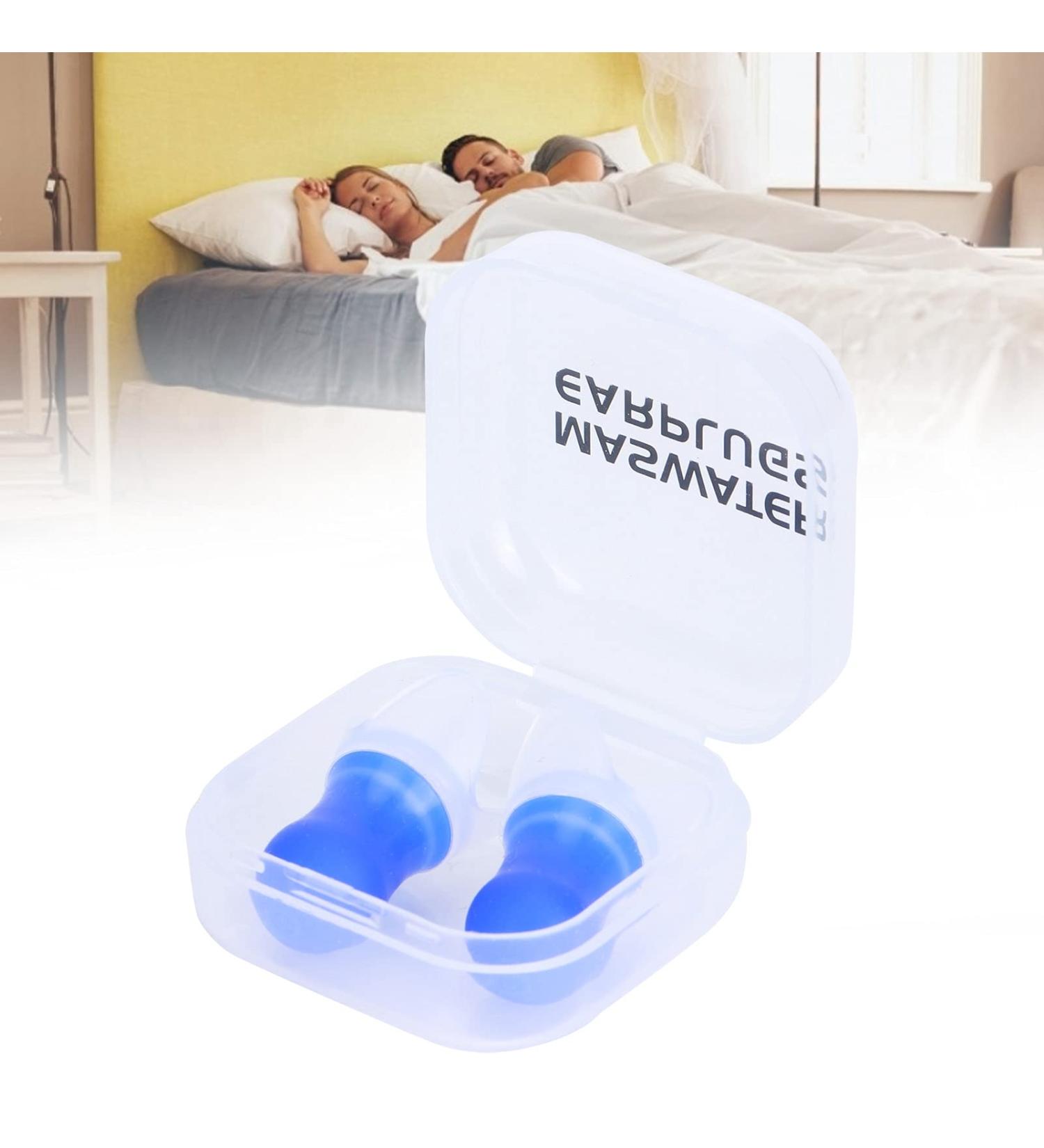 2Pcs Waterproof Silicone Ear Plugs for Sleeping Swimming & Flying | Noise Reduction Ear Protection (Blue - Buy Online on GoSupps.com