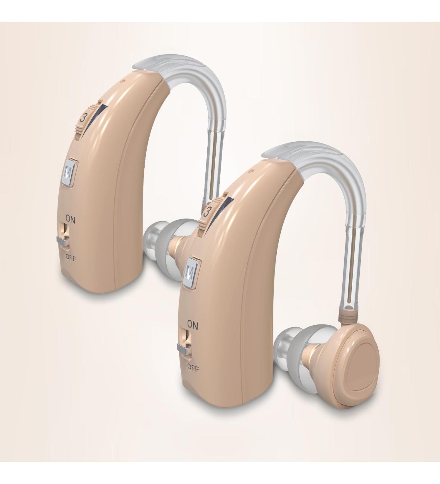 Delmicure Rechargeable Binaural Sound Device | Intelligent Noise Cancellation | 1303BEIGE-DUAL | International Shipping Available - Buy Online on GoSupps.com