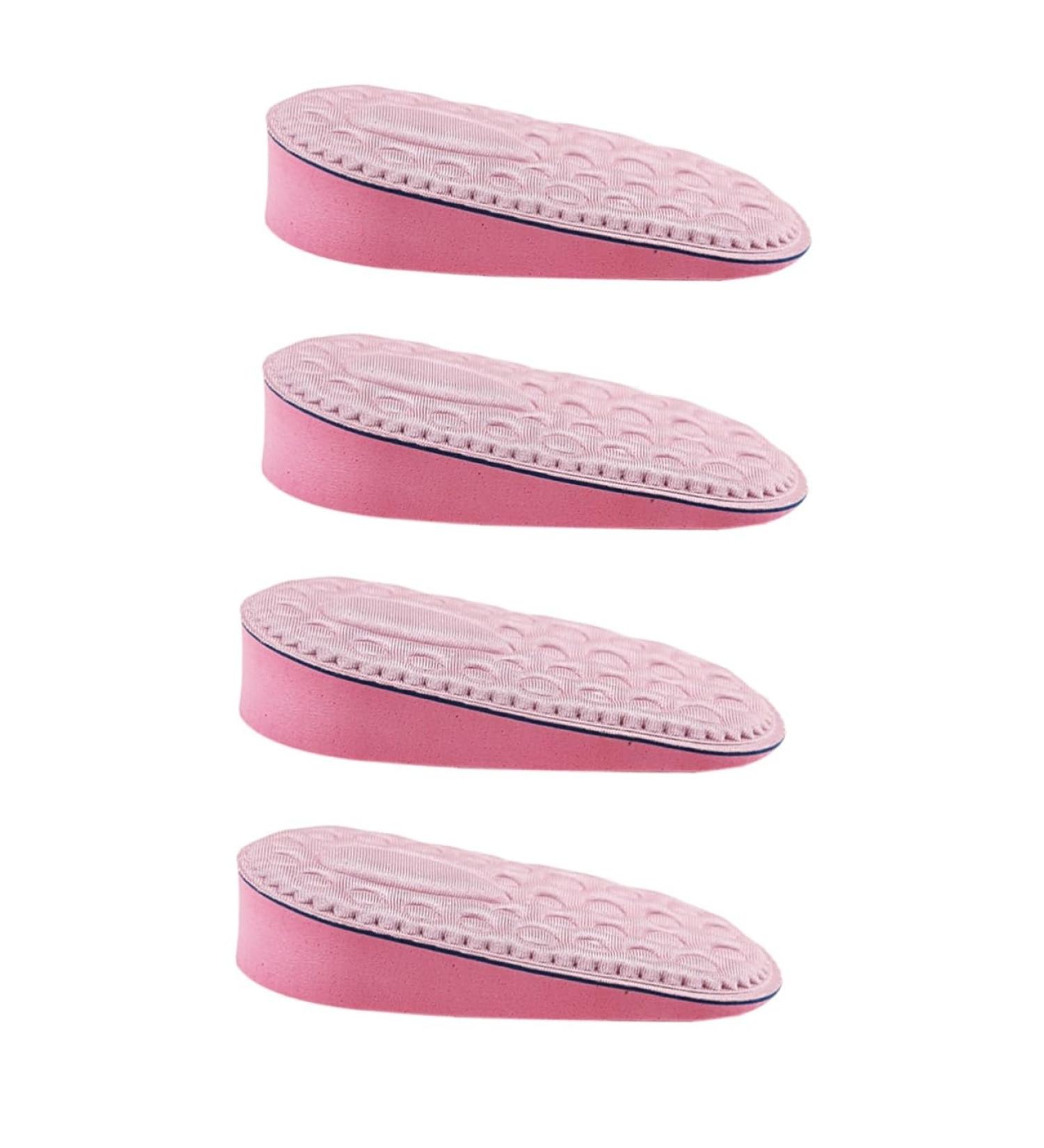 FOMIYES Invisible Heightening Insoles - 4 Pairs of Half Pad Shoe Lifts for Height Increase and Comfort - Cushioned Heel Pads for Men s White & Pink Shoes - Buy Online on GoSupps.com