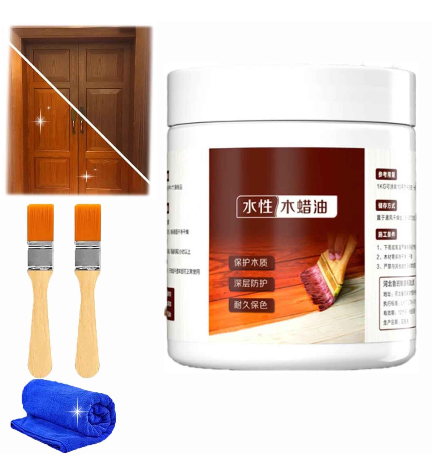 Outdoor Anti-Corrosion Wood Wax Oil Furniture Care Polishing Agent Furniture Polish for Floor Anti-Cracking & Polishing Beeswax for Wooden Furniture Waterproof and Renovation Restores (500ml) - Buy Online on GoSupps.com