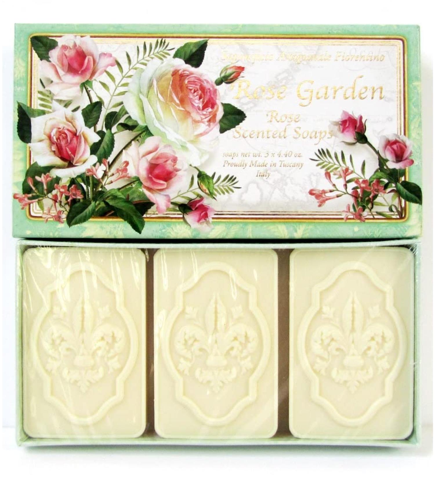 Tuscan Rose Soap Set from Italy - Luxurious Artisan Soaps for Skin | International Shipping - Buy Online on GoSupps.com