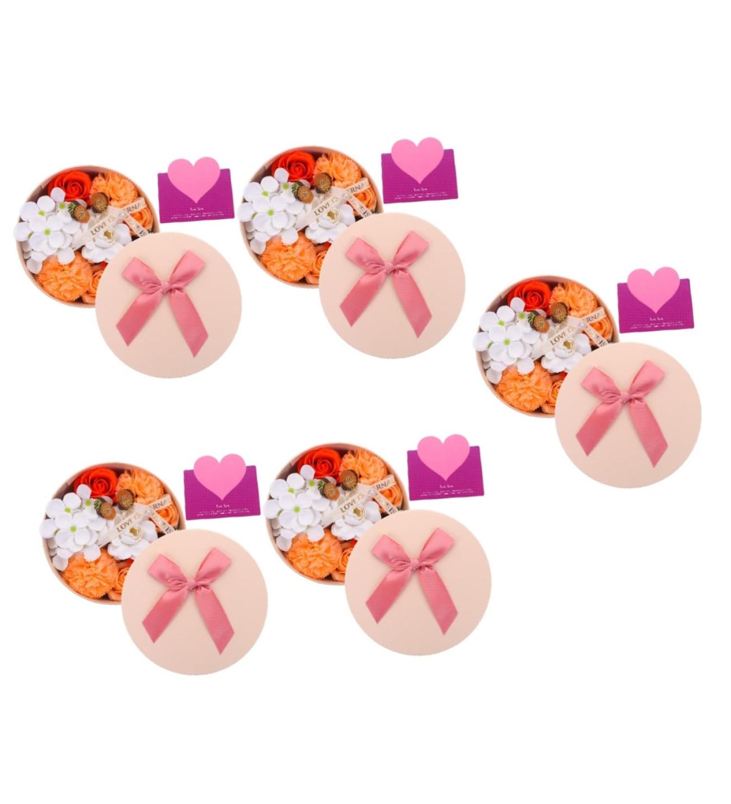 Healvian 5 Boxes Preserved Flower Decoration Indoor Decor Rose Delicate Soap Bouquets Interior Decor Mo Soap Delicate Flowers Paper Bouquet Bag Floral Decor Soap Flower - Buy Online on GoSupps.com