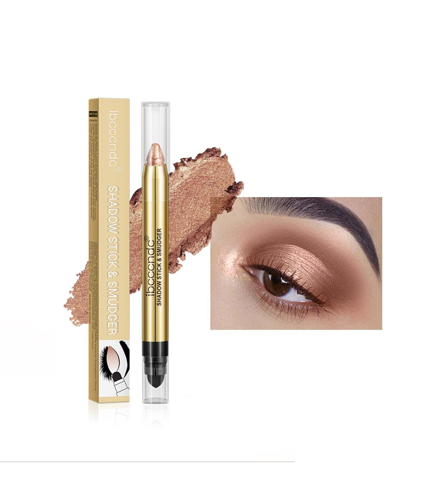 Buy Glitter Eyeshadow Stick with Blending Brush | Long-Lasting Crease-Free Cream Eye Shadow Pencils for Stunning Make-up #3 - International Shipping Available - Buy Online on GoSupps.com