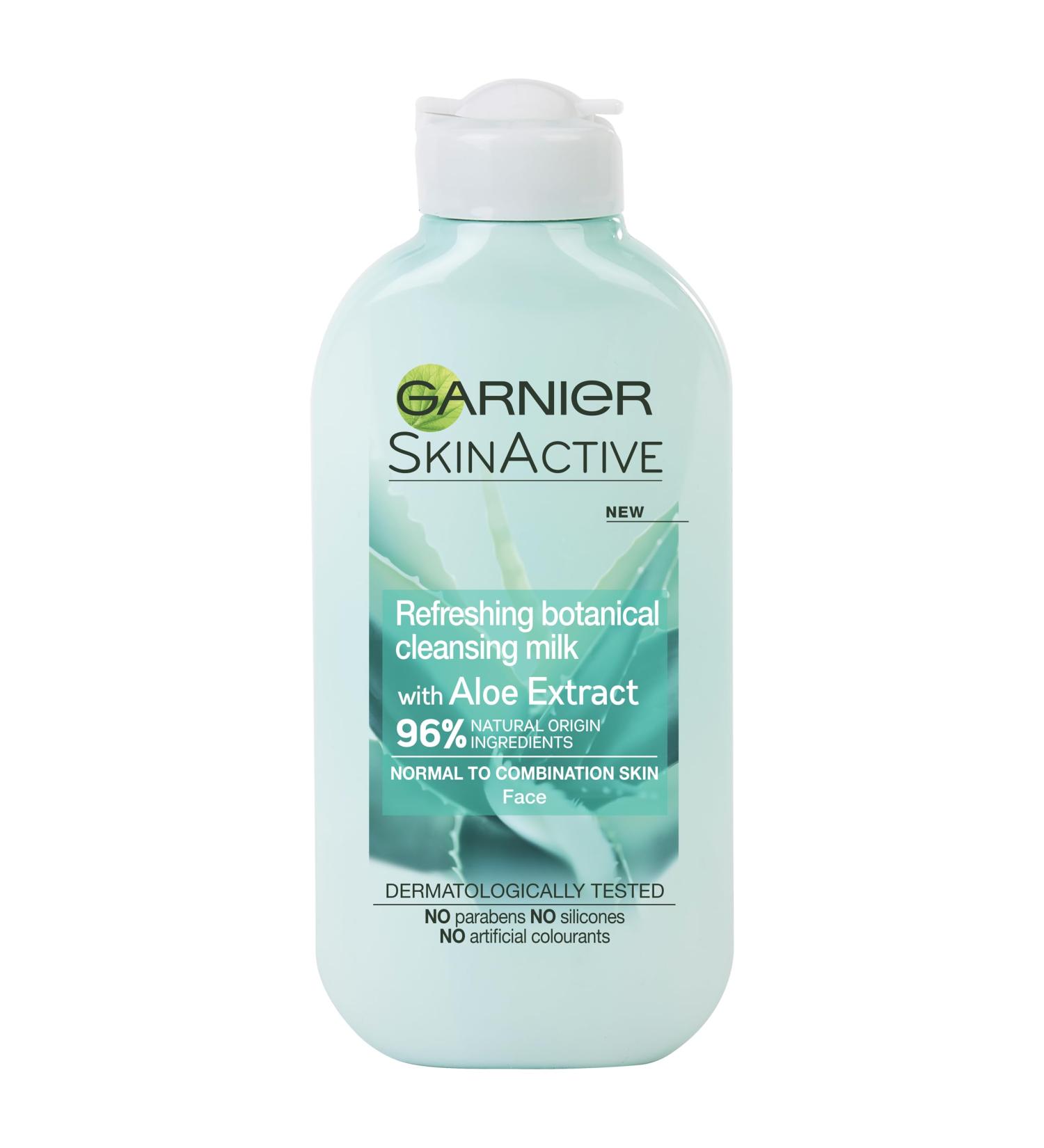 Garnier Natural Aloe Extract Cleansing Milk 200ml - Gentle Face Cleanser - Buy Online on GoSupps.com