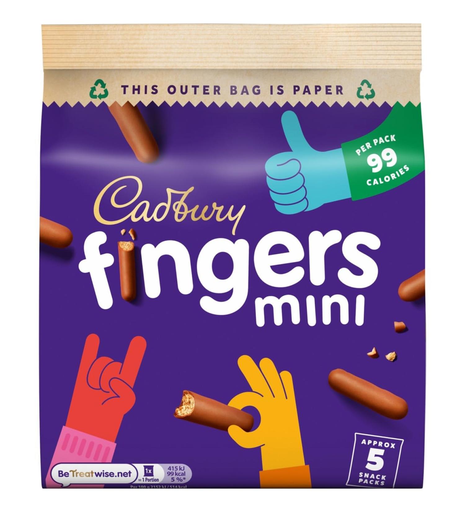 Cadbury Mini Fingers Biscuits 96.5g - Delicious Chocolate Treats - Buy Online on GoSupps.com