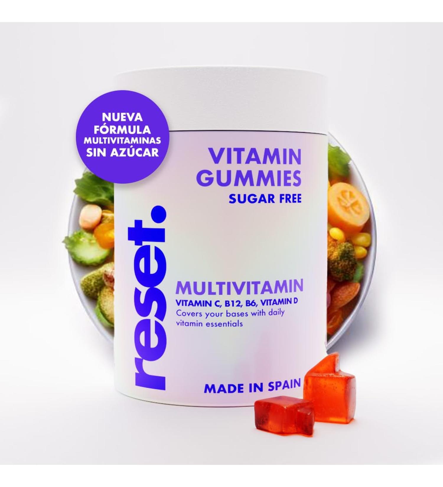 RESET LABS SL Multivitamin gummy bears 60 gummy bears 1 month daily vitamins physical and mental energy multivitamins and rubber minerals vegan sugarfree glutenfree Reset - Buy Online on GoSupps.com