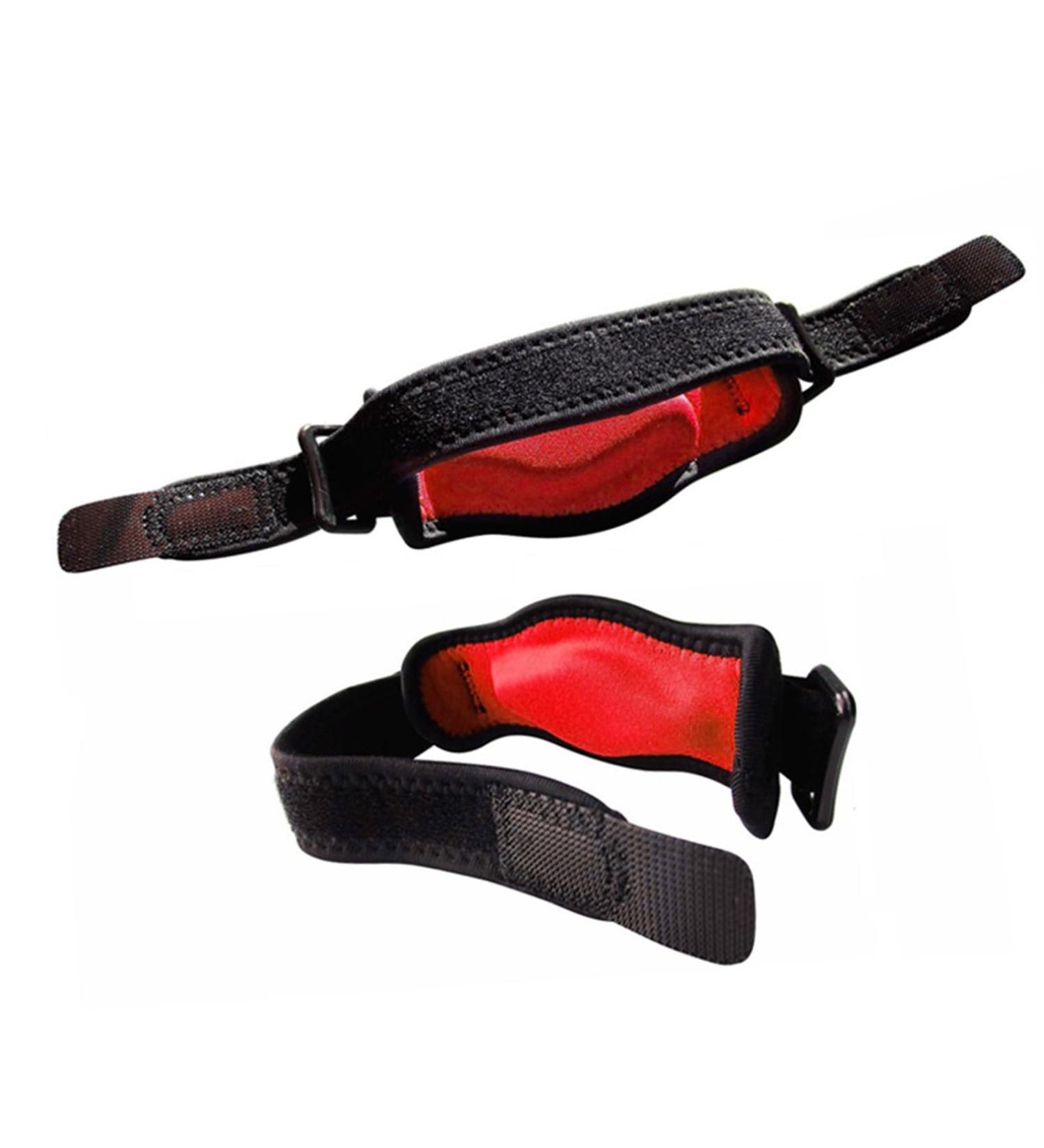 GOTOTOP Elbow Straps - 360 Coverage & Pressure Relief for Sports Adjustable EVA Rubber Tennis Support (Red) - International Shipping - Buy Online on GoSupps.com