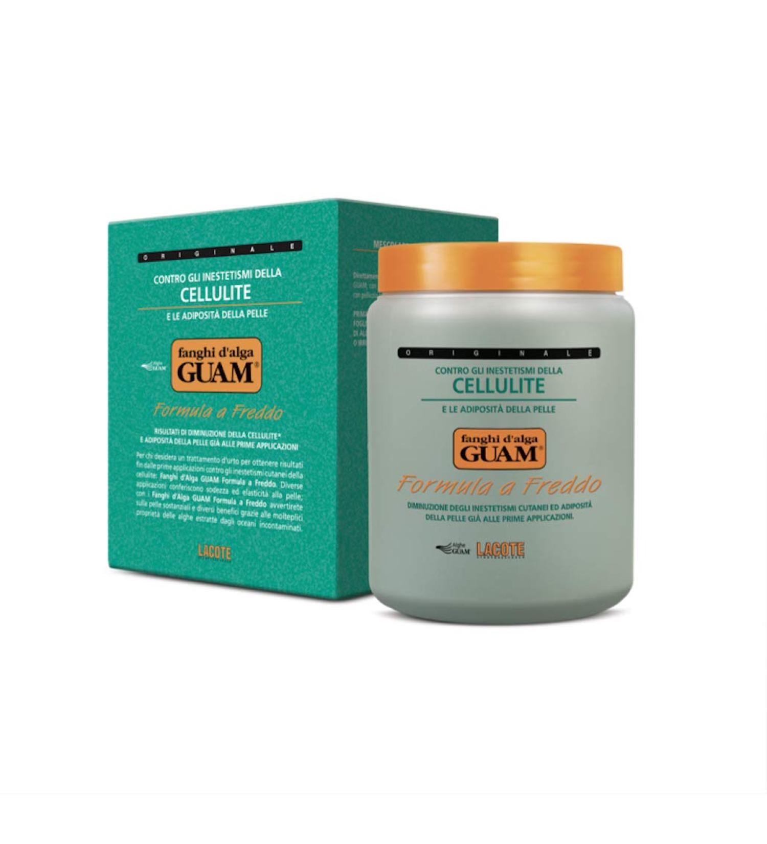 GUAM Anti-Cellulite Seaweed Mud Cold Formula - 1KG | Body Wrap for Cellulite & Skin Tightening | Professional Cellulite Removal Treatment - Buy Online on GoSupps.com