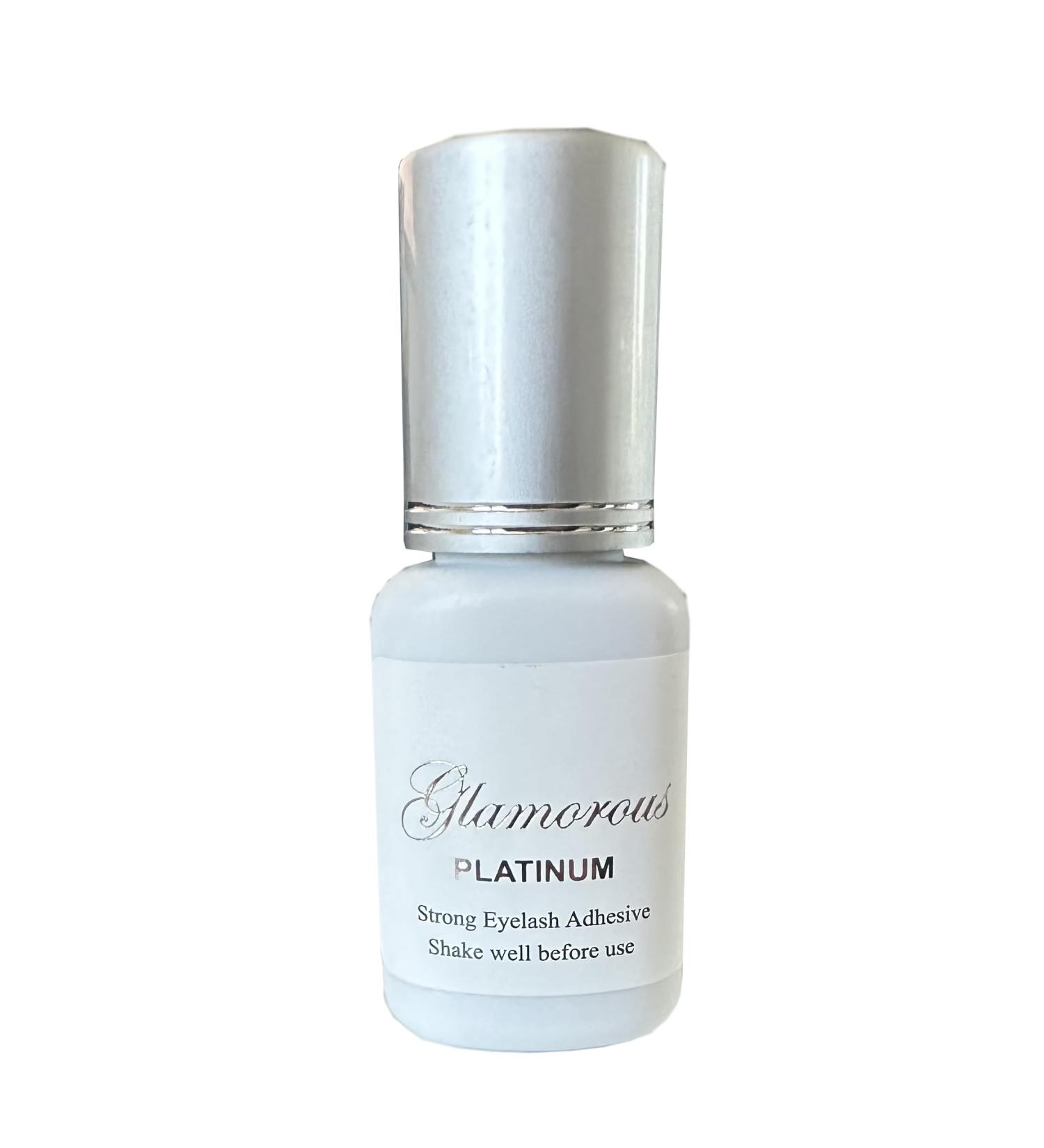 Glamorous Platinum Extra Strong Eyelash Extension Adhesive - Instant Dry Oil & Wet Lash Compatible (5ml) by Alluring - Buy Online on GoSupps.com