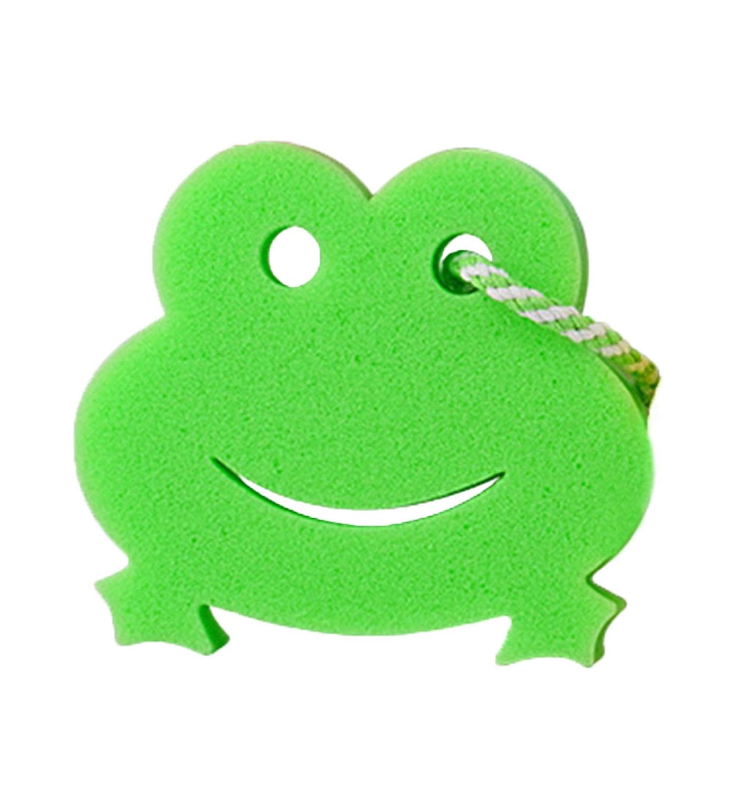 Body Sponge for Shower - Animal Shape Bath Scrubber Bathing Sponge Cartoon Scrubber for Body Wash Cleaning Bathing Accessories Frog - Buy Online on GoSupps.com