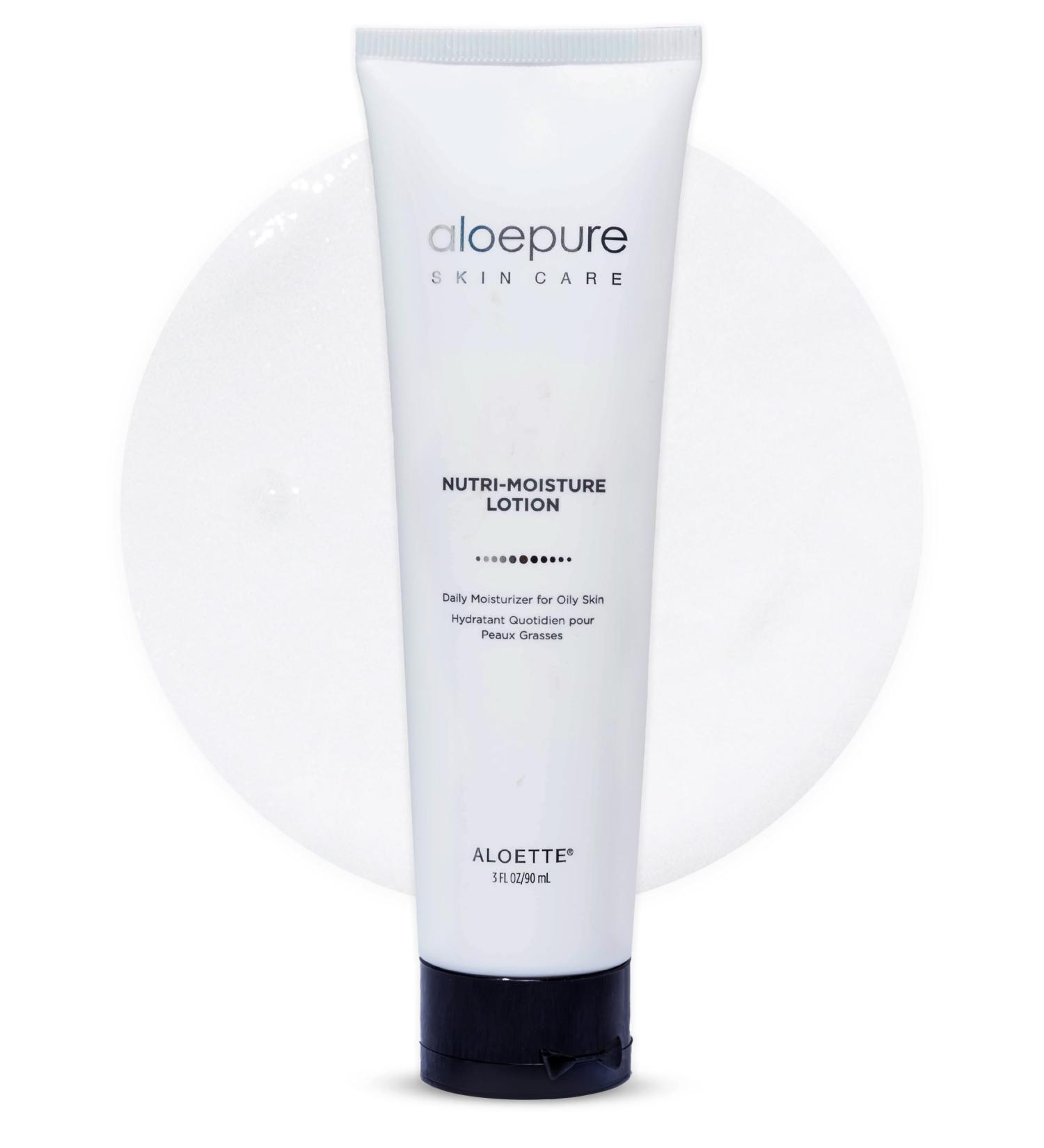 Aloette Facial Moisturizer for Oily & Irritable Skin Nutri Moisture Lotion - Lightweight Daily Moisturizer for Uneven Skin Tone Breakouts & Acne - Moisturizing Hydrating & Soothing Face Cream - Buy Online on GoSupps.com