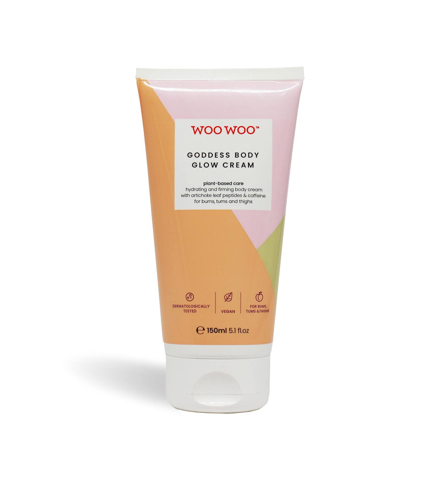 WOOWOO Natural Goddess Glow Body Cream - Clean Vegan Intimate Skin Care | 5.1 oz (150 ml) - Shop Internationally - Buy Online on GoSupps.com