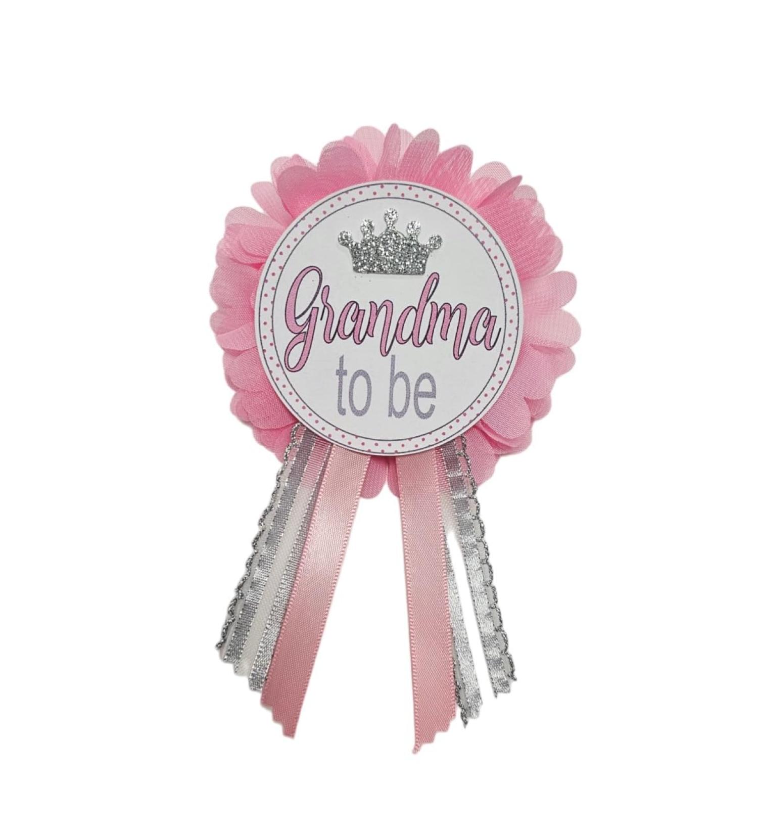 Buy Grandma to Be Pin - Royal Princess Pink Baby Shower Gift | It s a Girl Fairy Tale - Perfect for Nona Pink & Silver Baby Sprinkle - Buy Online on GoSupps.com