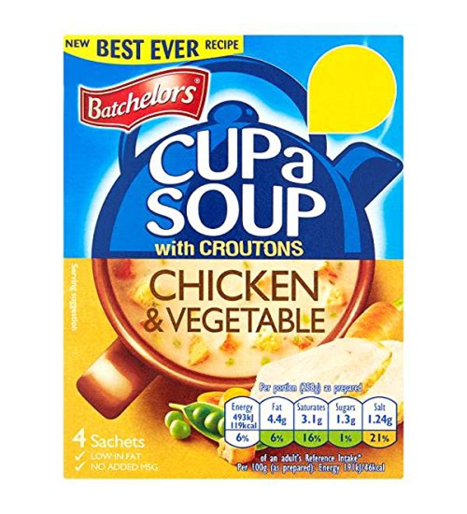 Batchelors Soup Cup with Chicken and Vegetable Croutons 110g (pack of 9 x 122g)