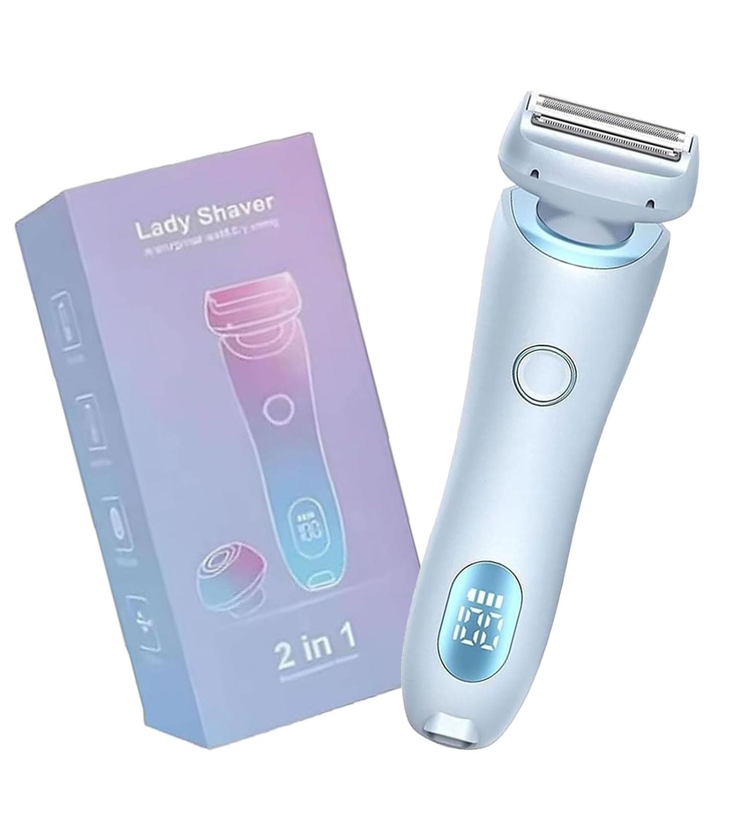Dusk Razor for Women Dusk Electric Shaver Razors for Women for Legs Underarm Face Pubic Hairs Painless Ipx7 Waterproof Wet Dry Use Rechargeable (Blue) - Buy Online on GoSupps.com