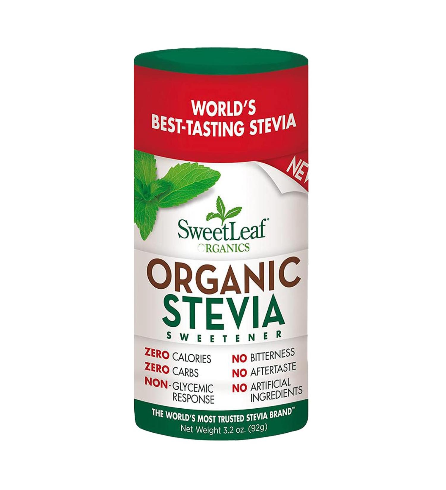 Organic Sweet Leaf Stevia Powder 3.2 oz - Natural Sweetener (Pack of 1) - Buy Online on GoSupps.com