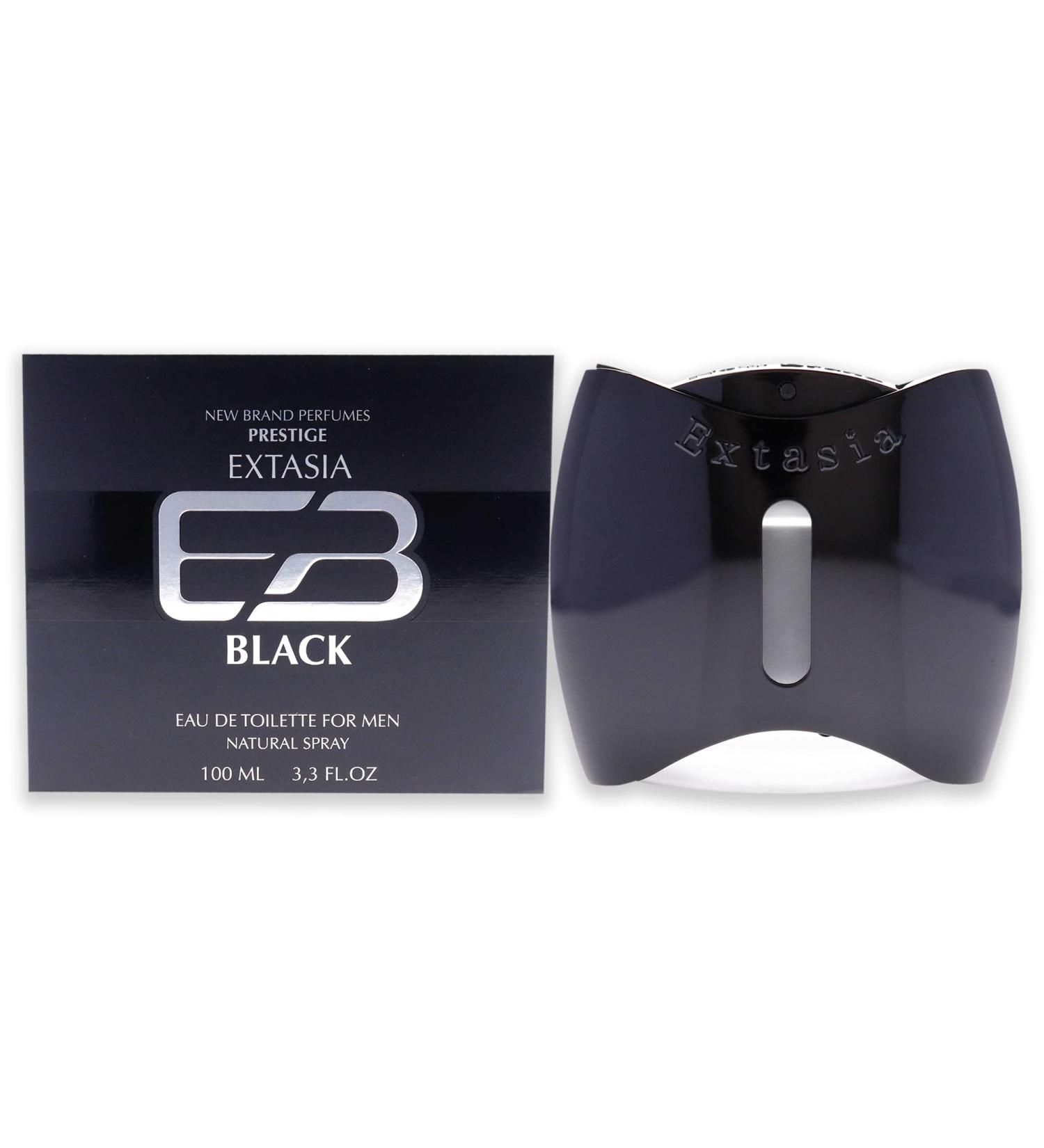 New Brand Perfumes New Brand Extasia Black EDT Spray Men 3.4 oz - Buy Online on GoSupps.com
