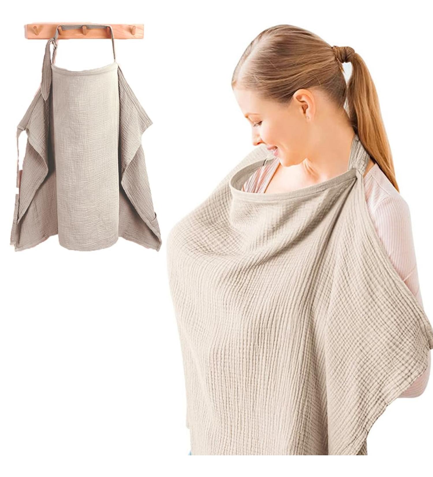 Dasiautoem Multi-Purpose Breastfeeding Cloth - Lightweight Soft Cotton Scarf & Apron Cover for On-the-Go Moms | Ideal Baby Shower Gift - Buy Online on GoSupps.com