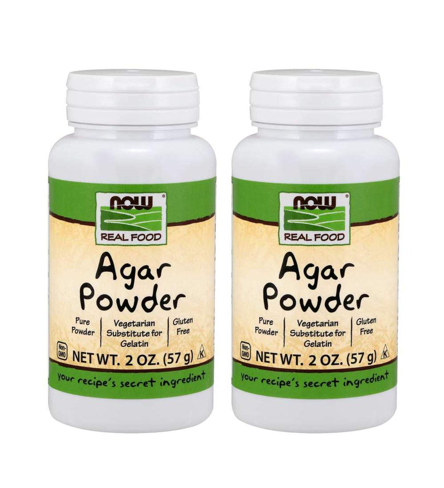 Now Foods Real Food Agar Powder 2 oz - Vegan Gelatin Substitute for Cooking & Baking - Buy Online on GoSupps.com