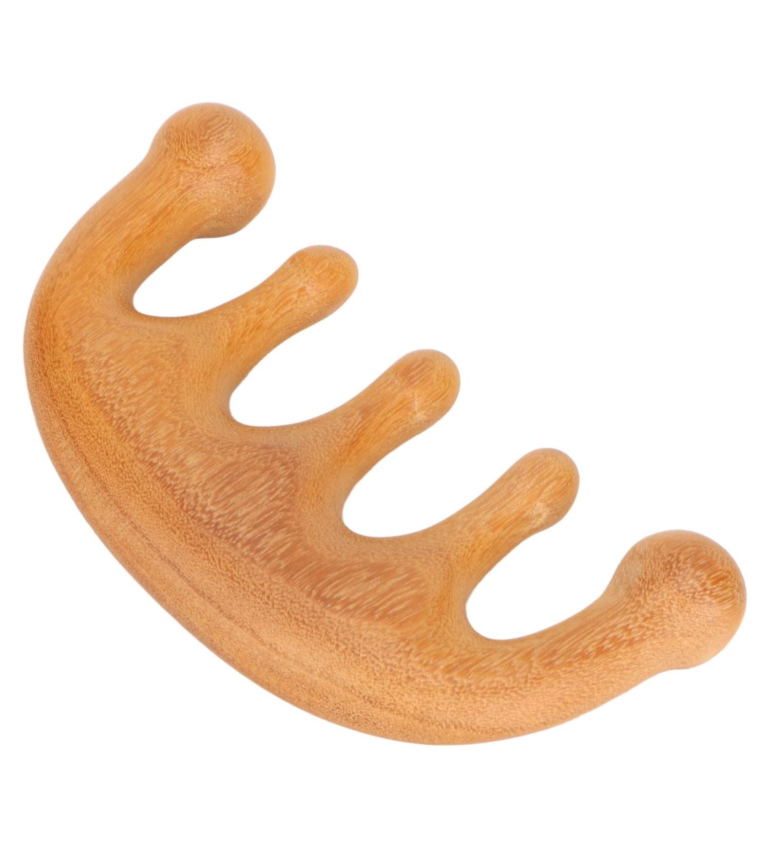 Natural Wood Wide Tooth Hair Comb | Scalp Massage & Multifunctional Portable Comb for Head Neck & Shoulders - Ship Internationally - Buy Online on GoSupps.com