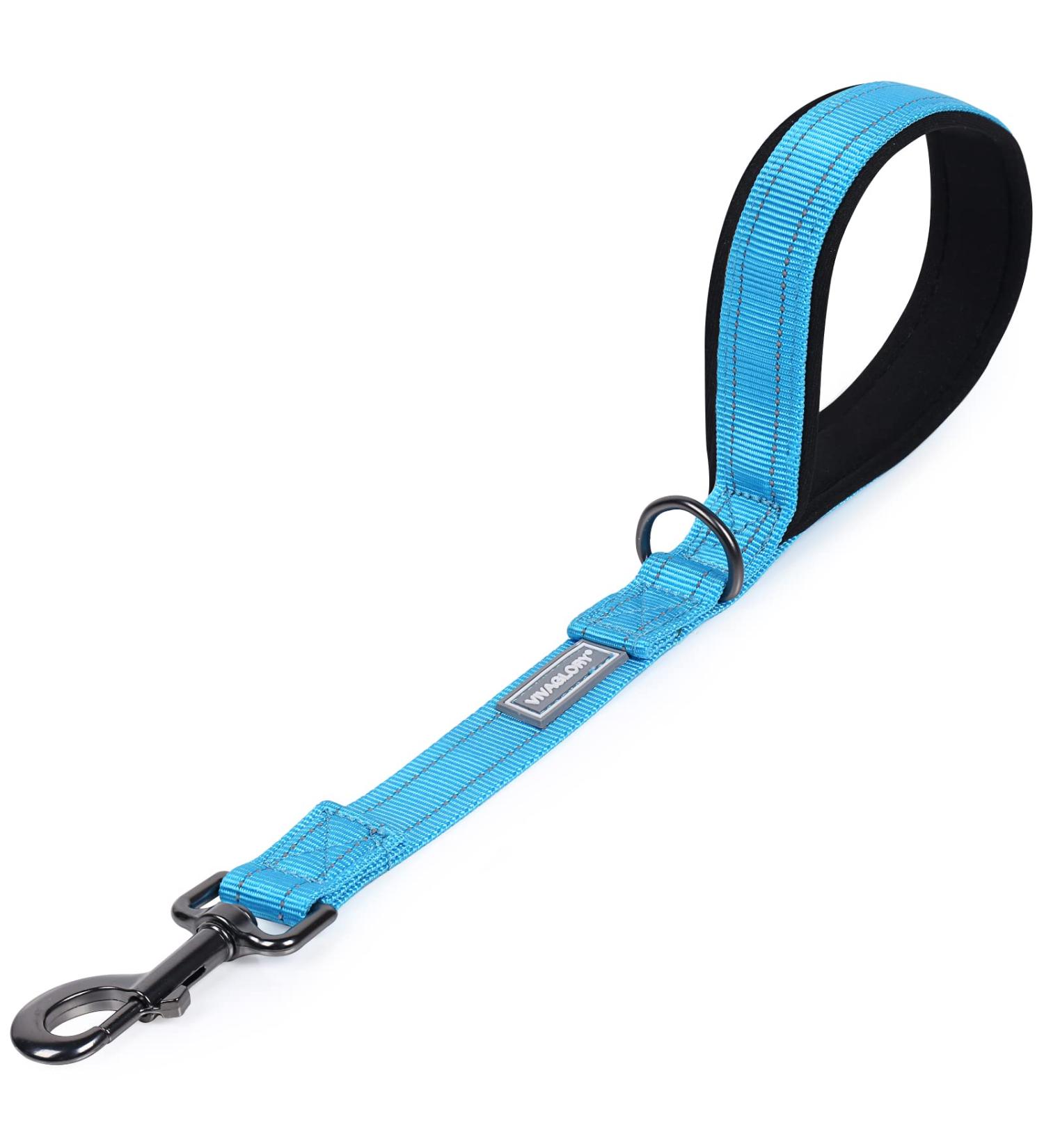 Vivaglory Short Dog Leash - Traffic Training Leash for Medium & Large Dogs | 46cm Sea Blue - Buy Online on GoSupps.com