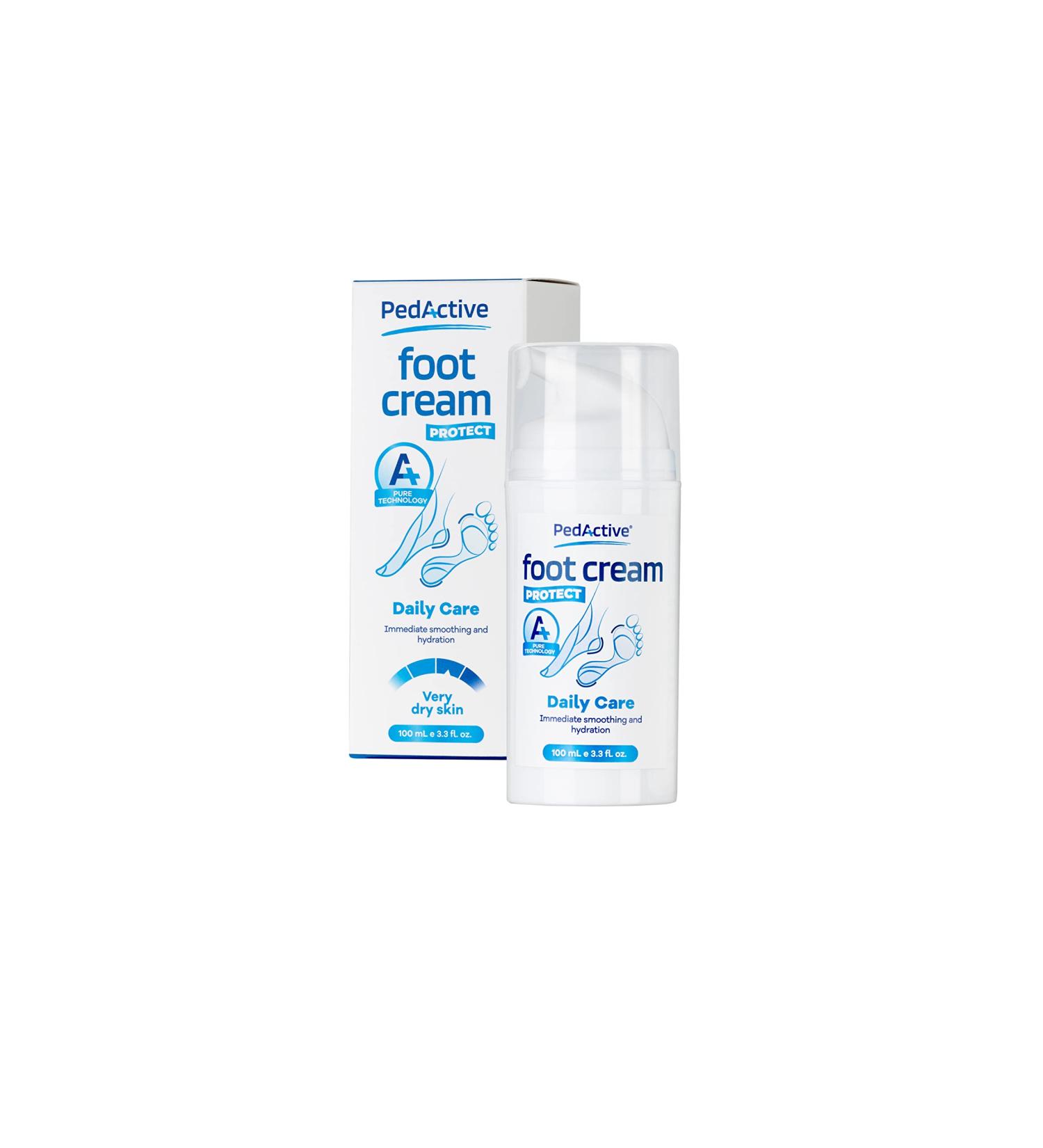 Pedactive Daily Protective Foot Cream- Revitalising Foot Care Treatment with Allantoin Dimethicone Apple Cide Vinegar & Hyaluron helps reduce Cracked Heels & Dry Skin - Buy Online on GoSupps.com