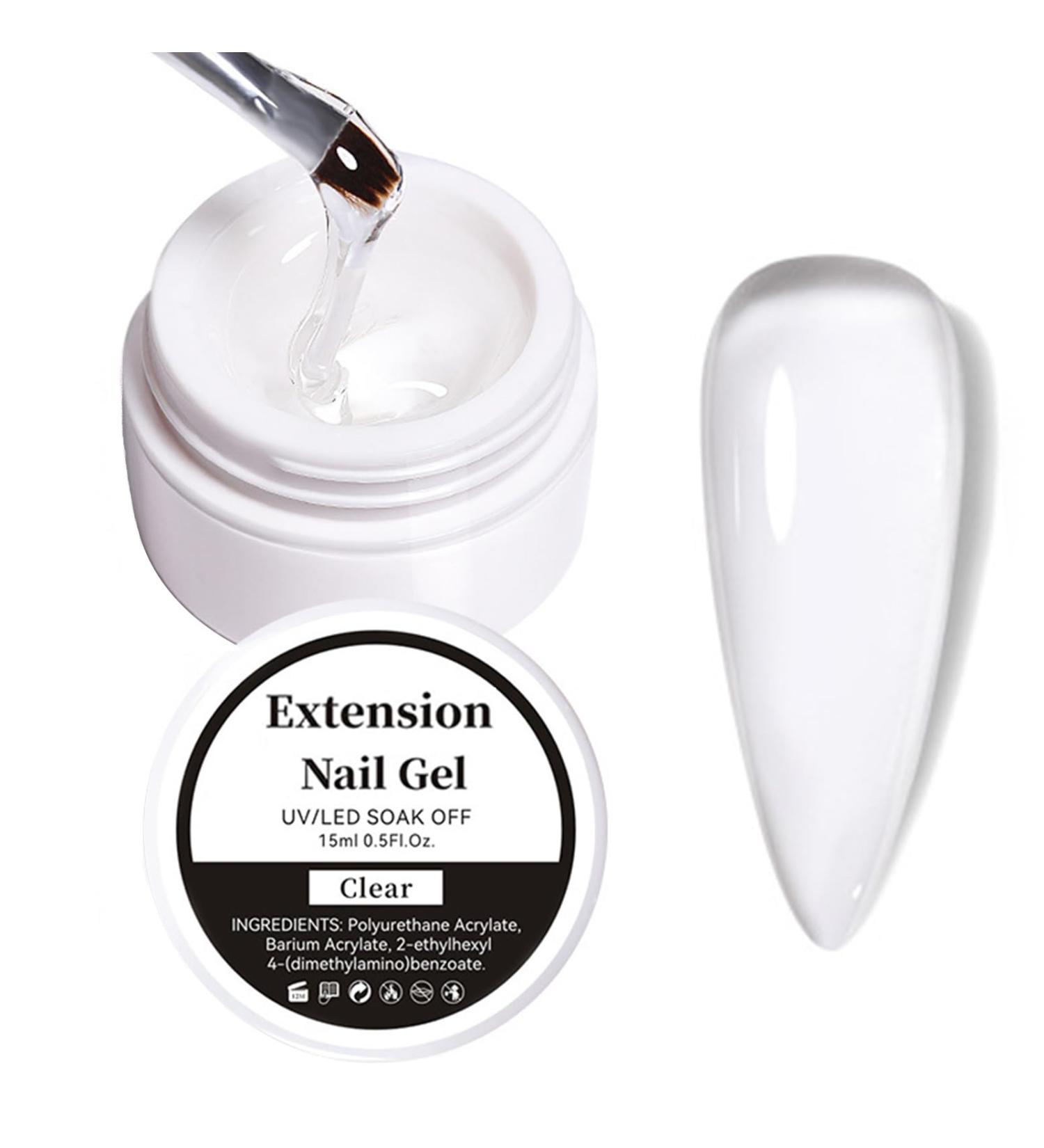 Nail Extension Builder Gel - Clear UV/Led Base Building Gel for Repair & Strengthening - Buy Online on GoSupps.com