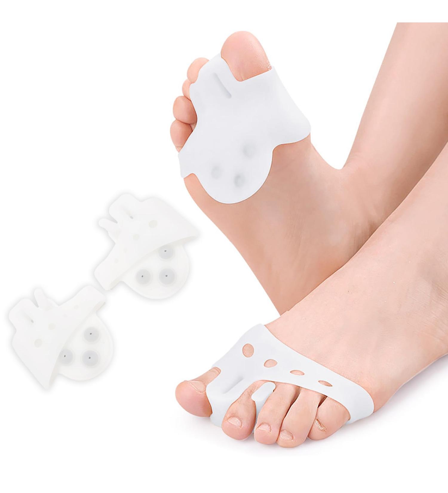 Reusable Bunion Relief Protector Guards - Gel Pads for Big Toe Comfort Pressure Relief & Arch Massage - 1 Pair for Pain-Free Feet - Buy Online on GoSupps.com